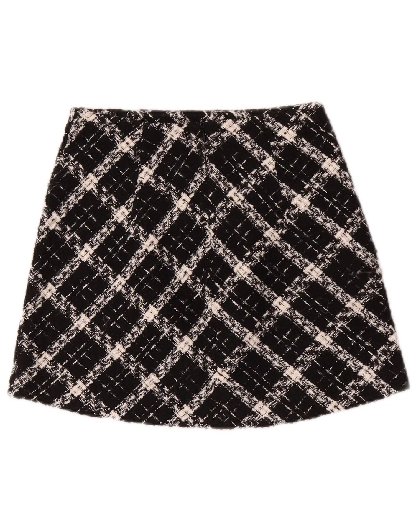 Zara Womens Mini Skirt XS W24 Black Check - Image 2