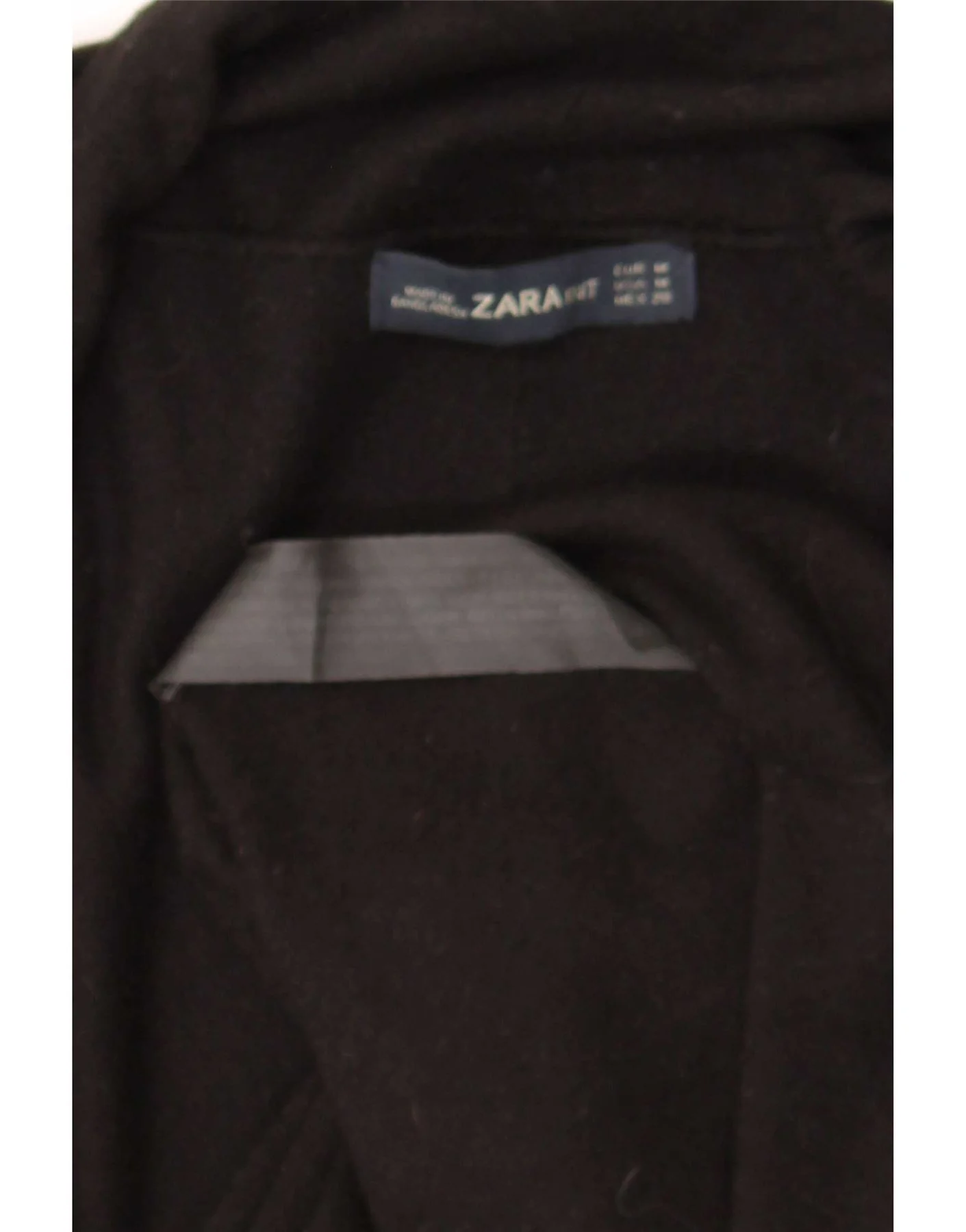 Zara Womens Open Cardigan Sweater UK 12 Medium Black Viscose - Image 3