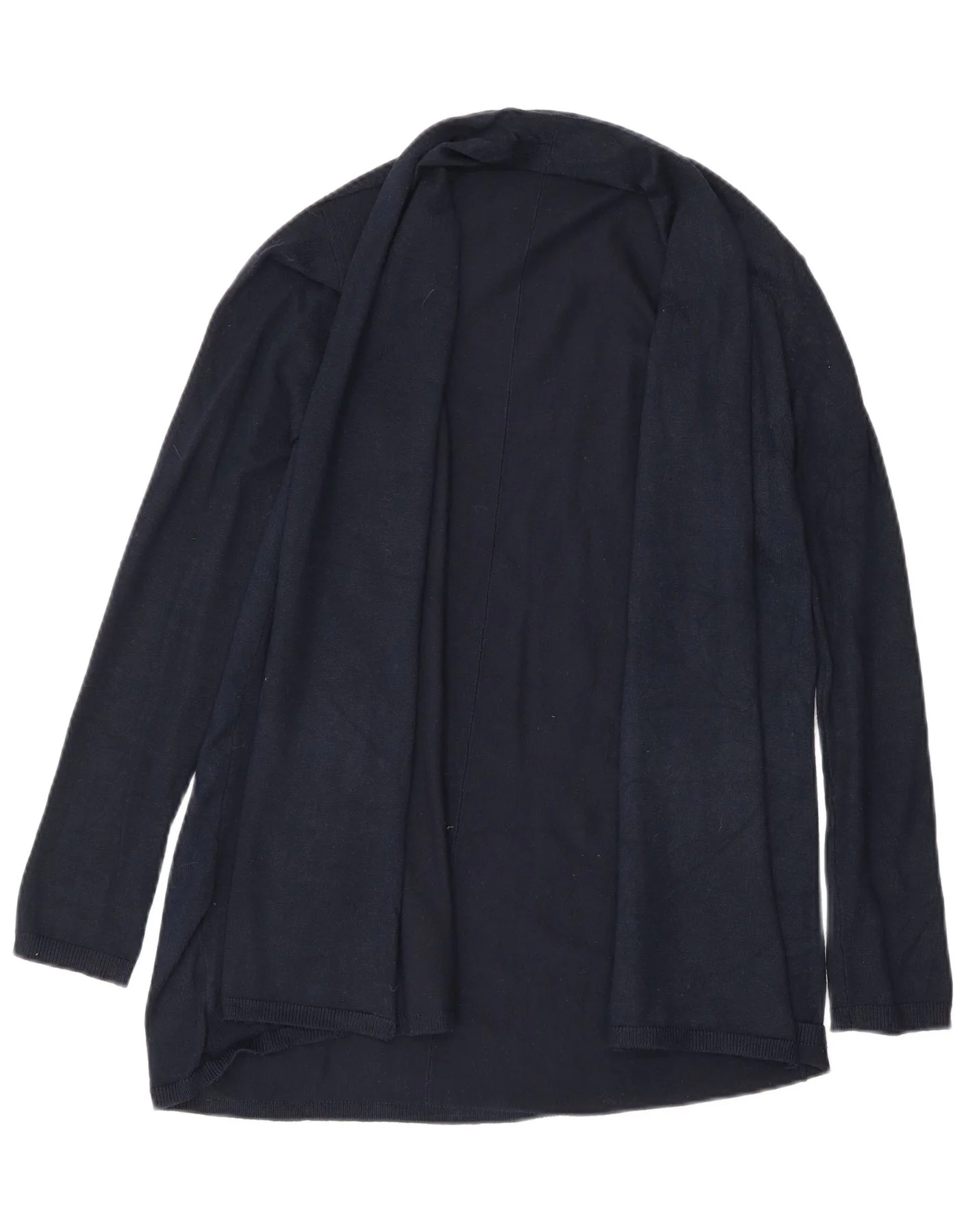 Zara Womens Open Cardigan Sweater UK 12 Medium Navy Blue