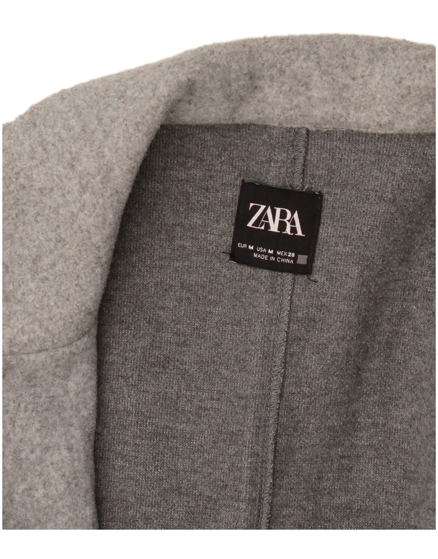 Zara Womens Open Coat UK 14 Medium Grey - Image 3