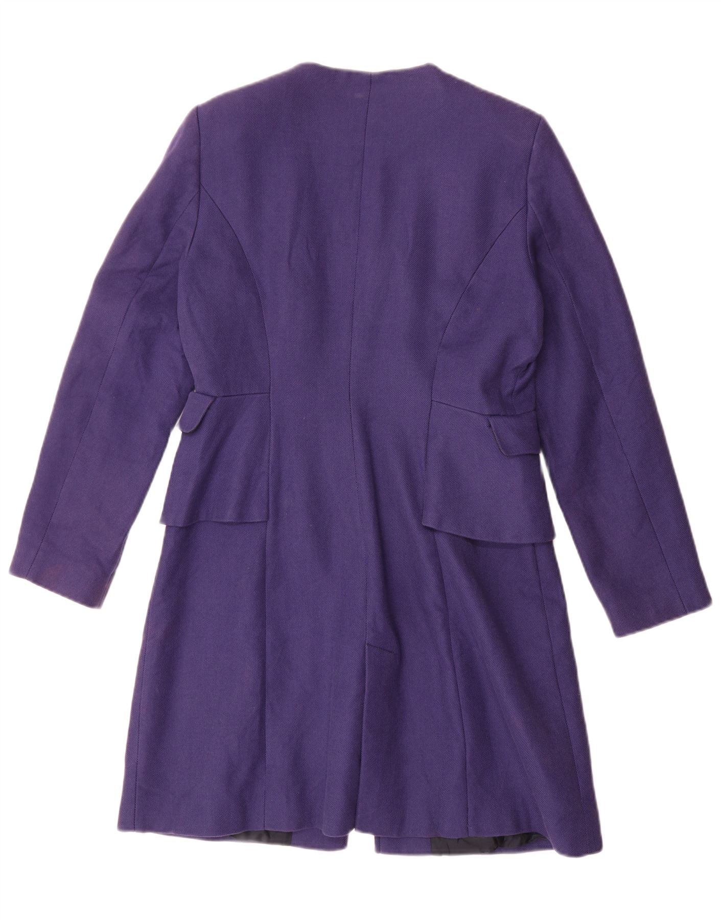 Zara Womens Overcoat UK 18 XL Purple - Image 2