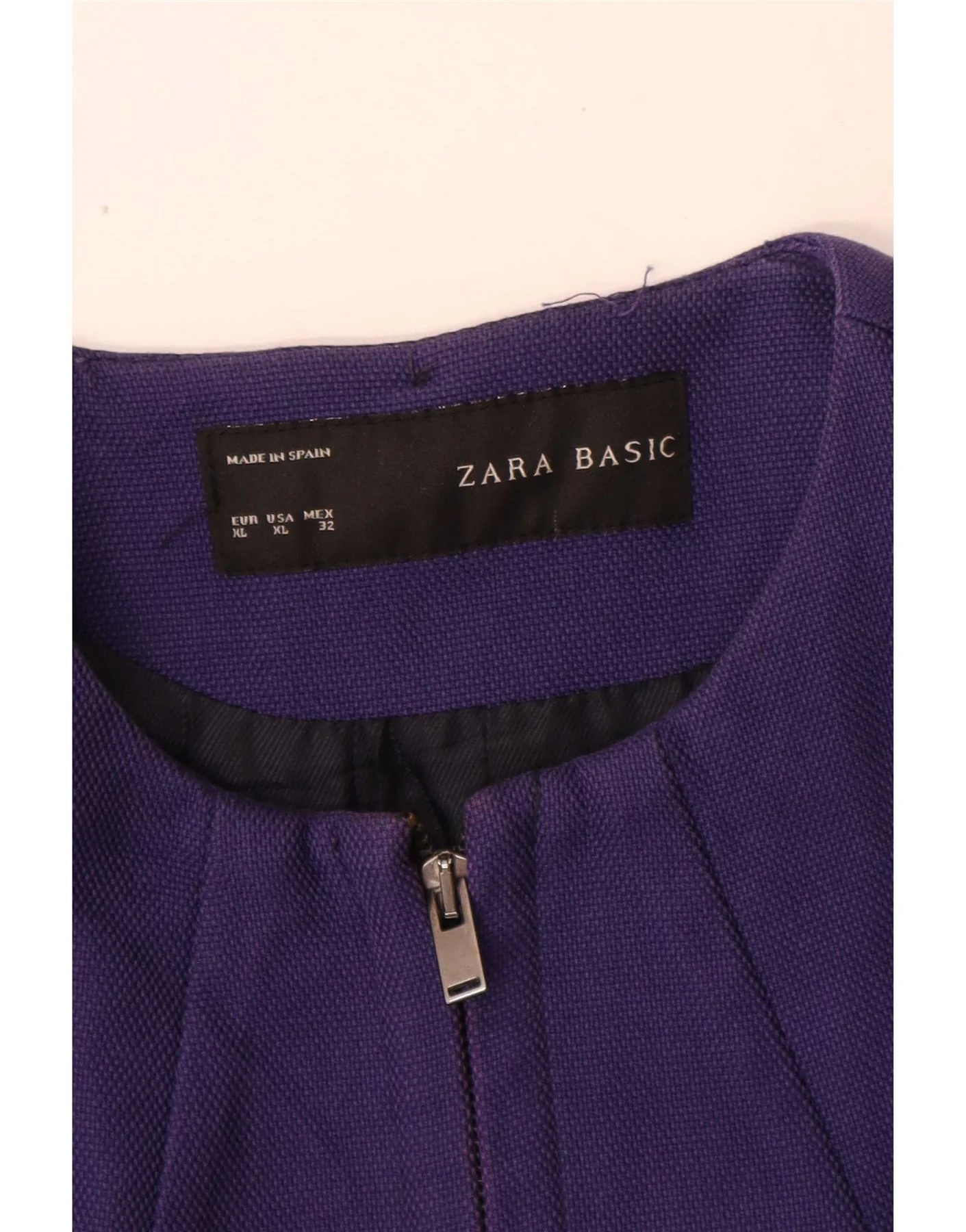 Zara Womens Overcoat UK 18 XL Purple - Image 3