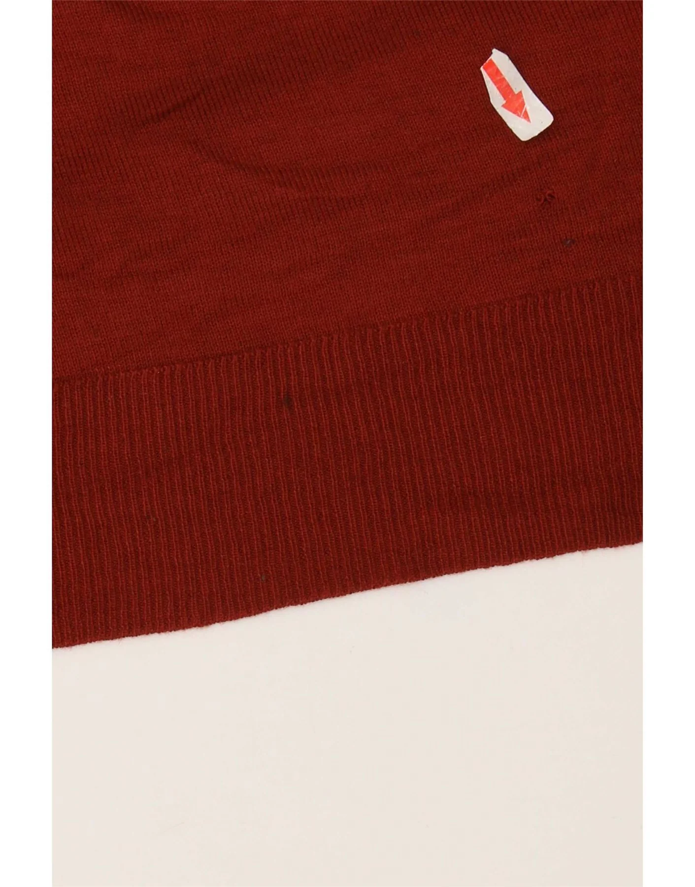 Zara Womens Oversized Boat Neck Jumper Sweater UK 10 Small Burgundy - Image 4