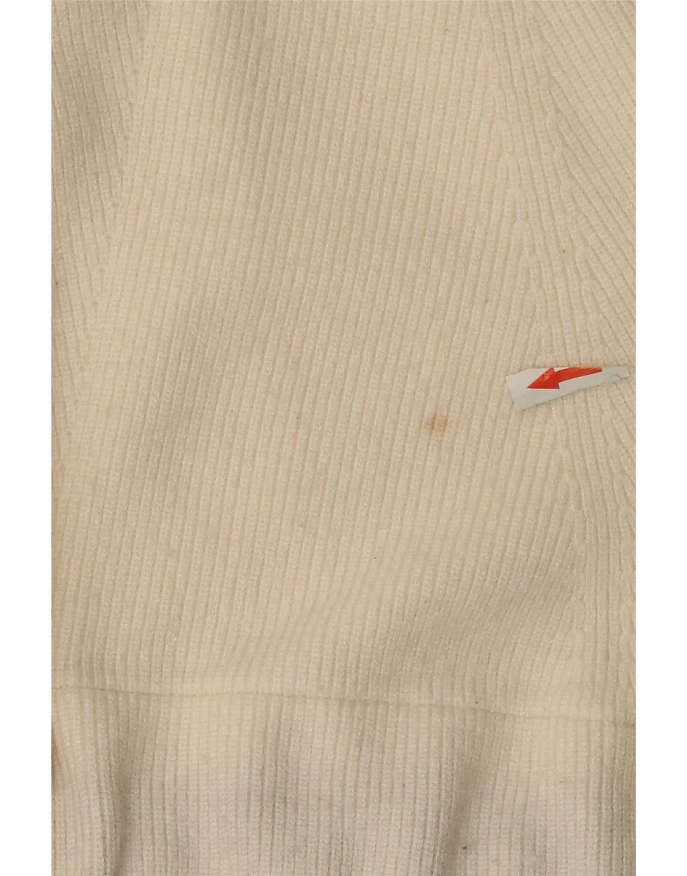 Zara Womens Oversized Crew Neck Jumper Sweater UK 10 Small White Viscose - Image 3