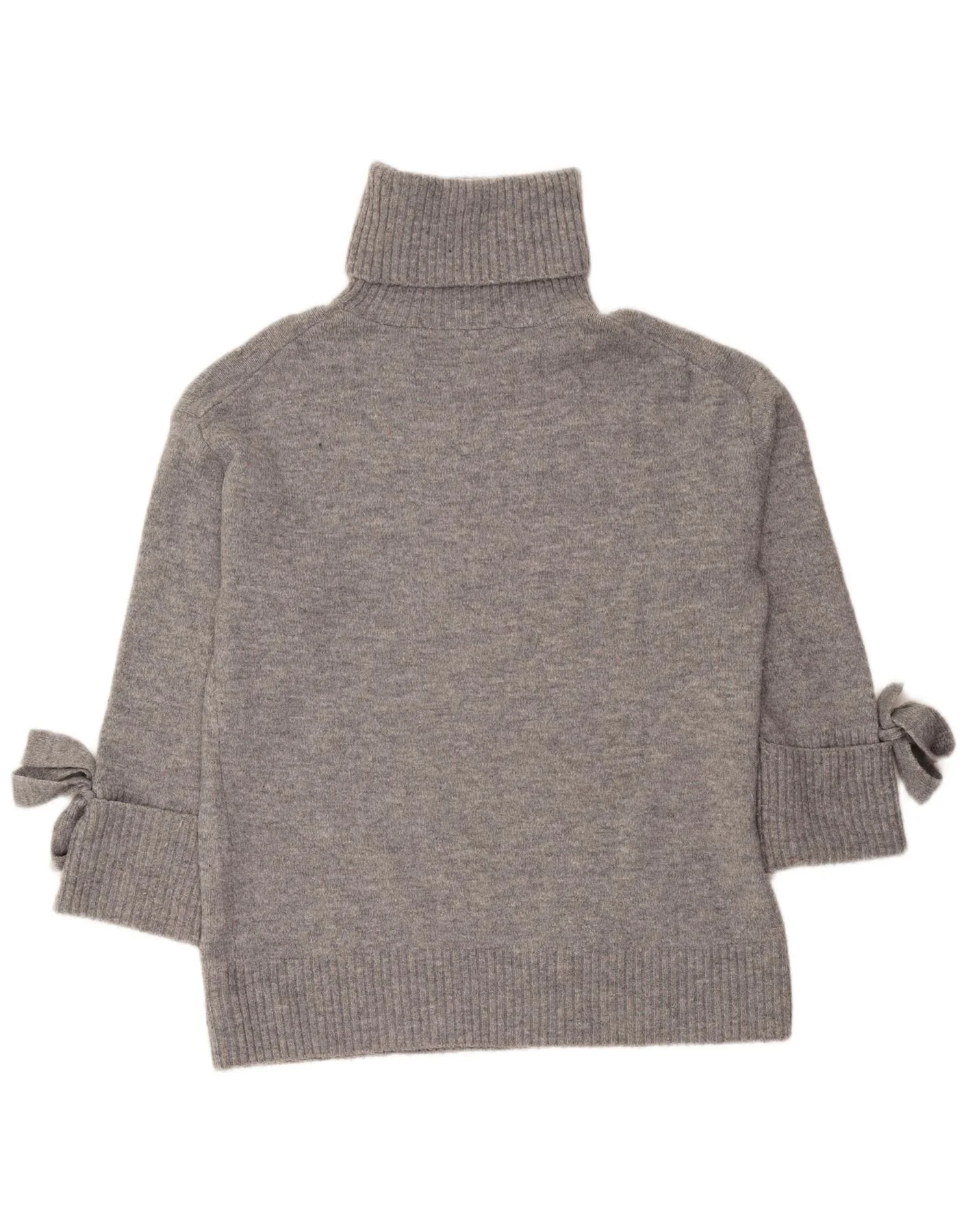 Zara Womens Oversized Roll Neck Jumper Sweater UK 10 Small Grey Flecked - Image 2