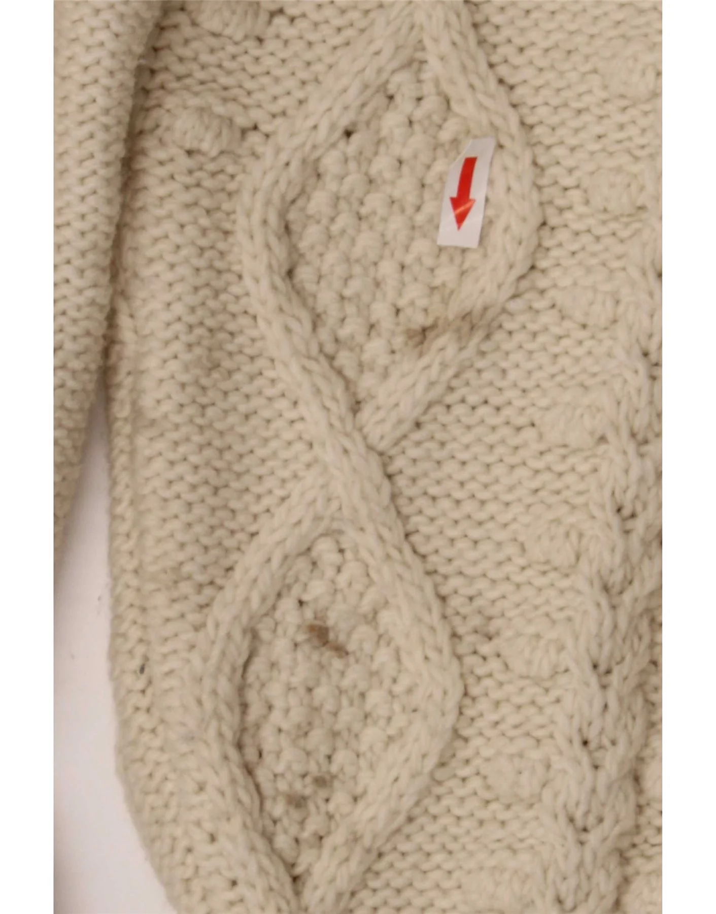 Zara Womens Oversized Turtle Neck Jumper Sweater UK 16 Large Beige - Image 3
