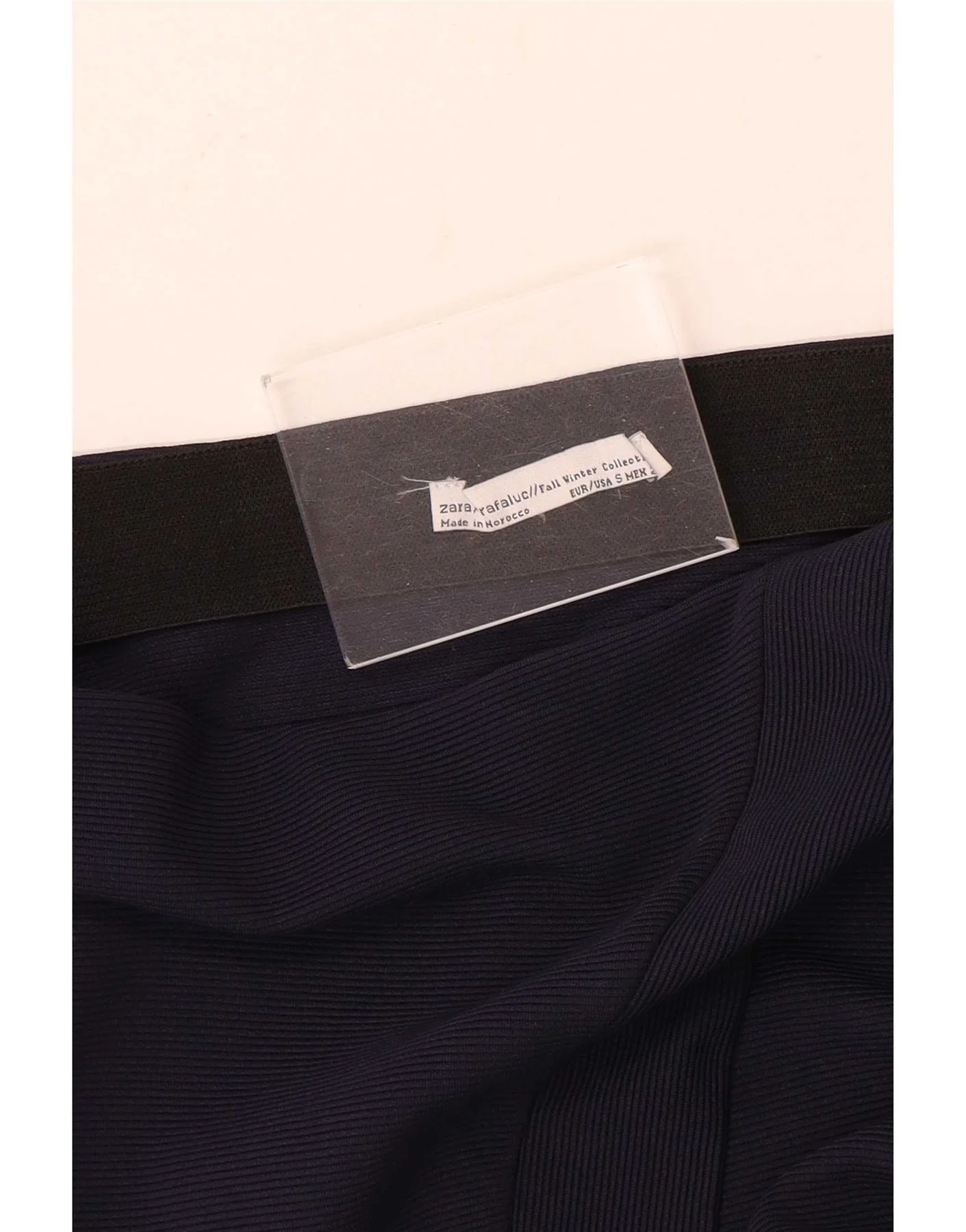 Zara Womens Pencil Skirt Small W26 Navy Blue - Image 3