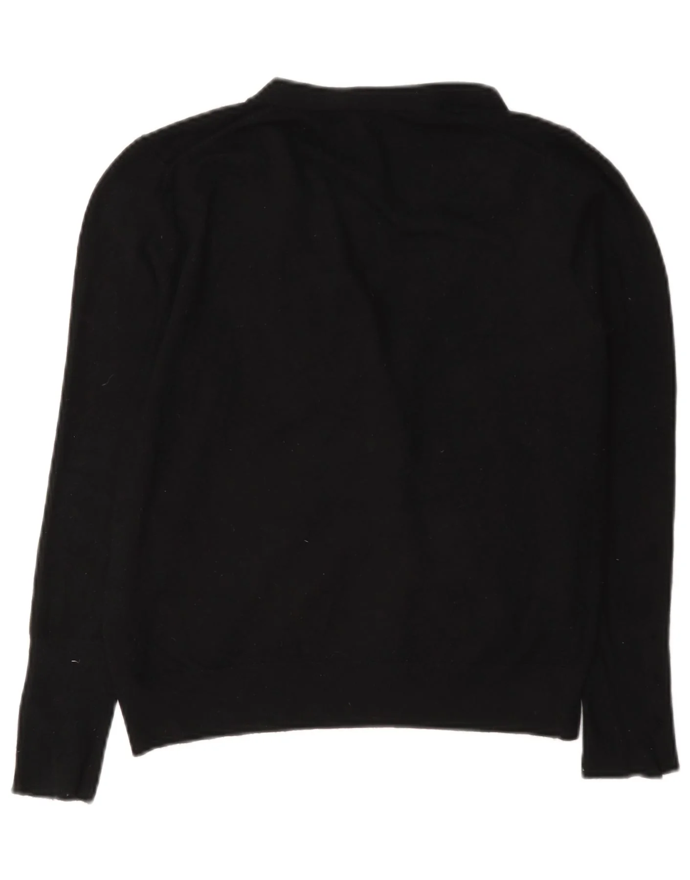 Zara Womens Regular Fit Cardigan Sweater UK 14 Large Black Viscose - Image 2