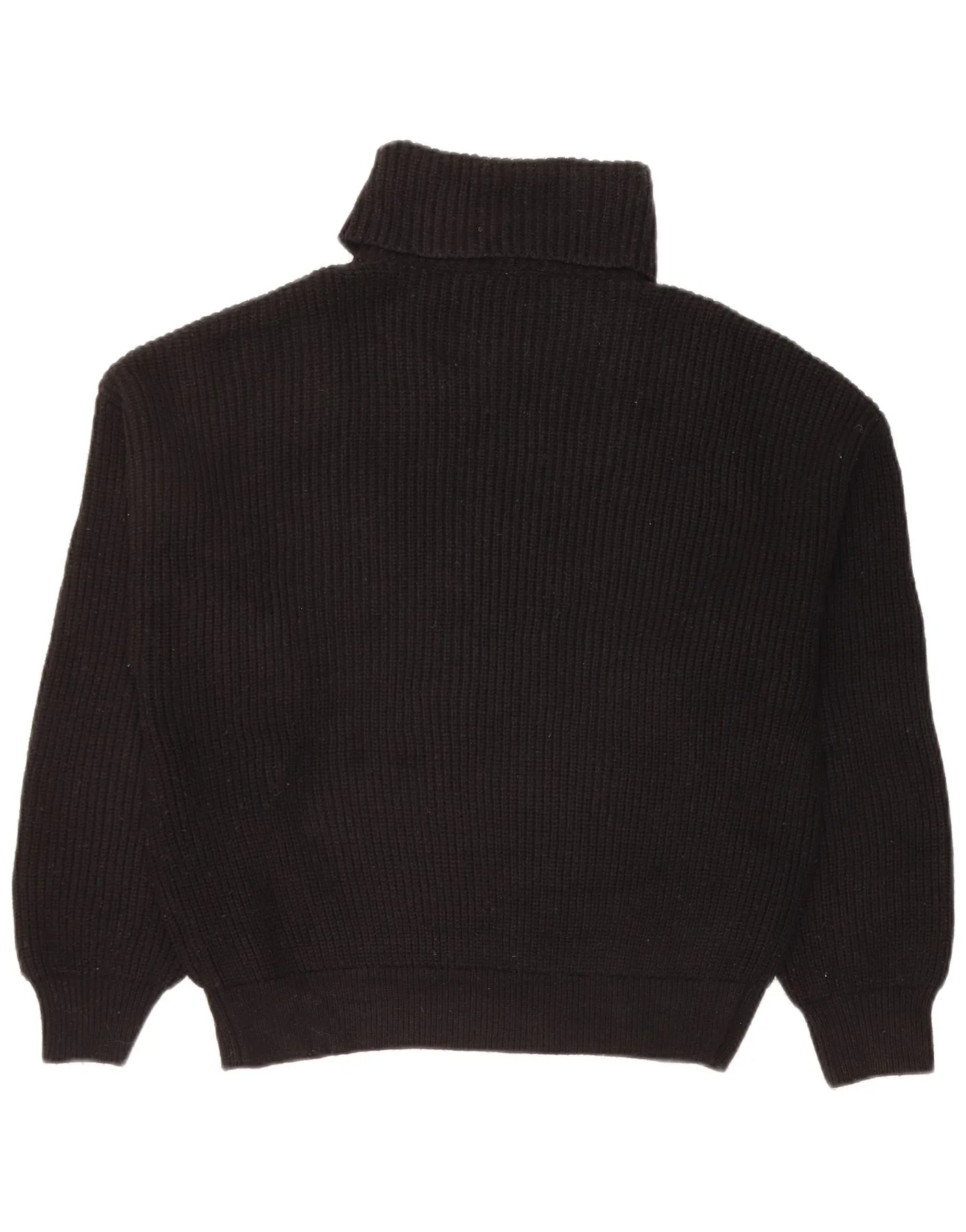 Zara Womens Roll Neck Jumper Sweater UK 14 Medium Black Viscose - Image 2