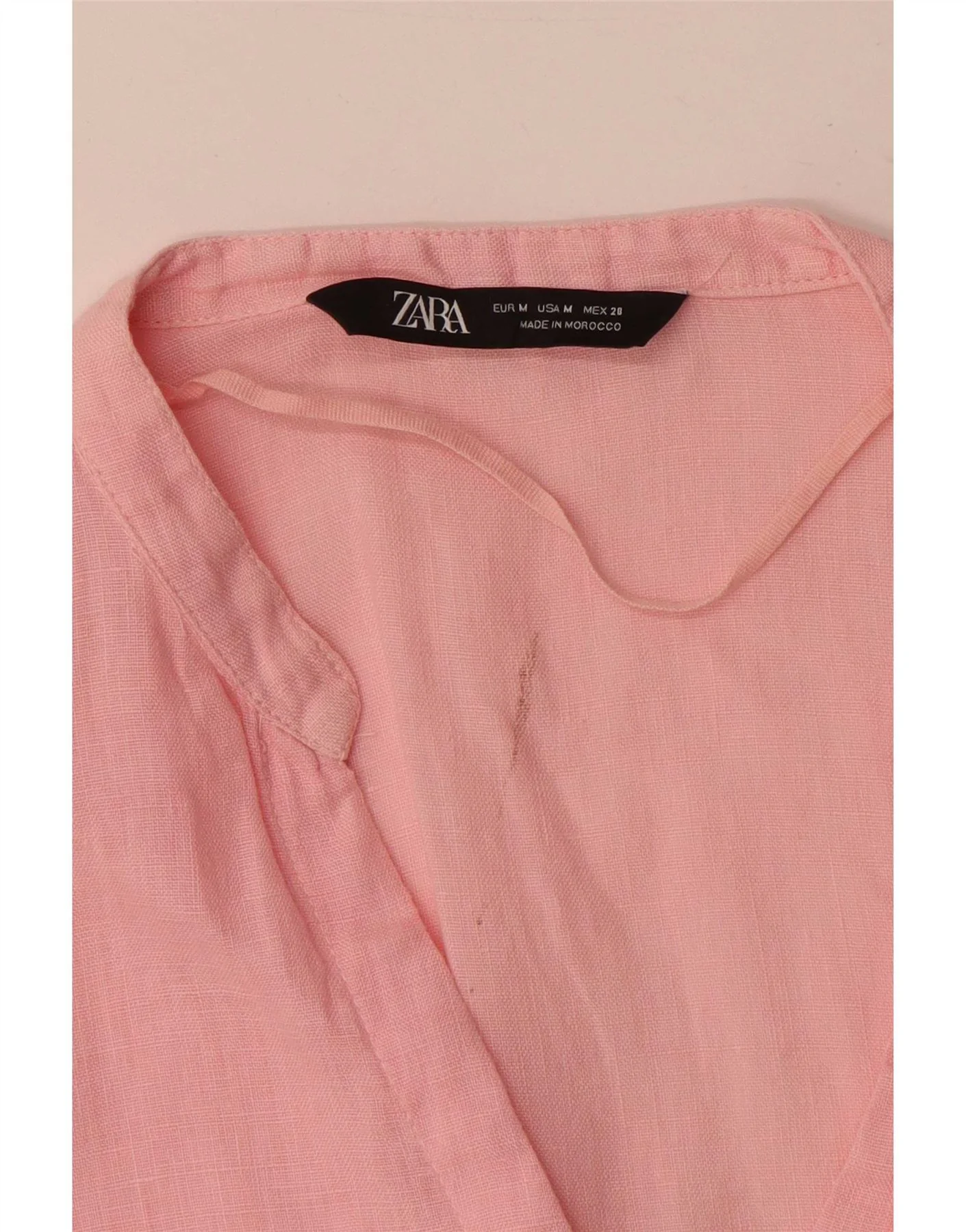 Zara Womens Shirt Blouse UK 16 Large Pink - Image 4