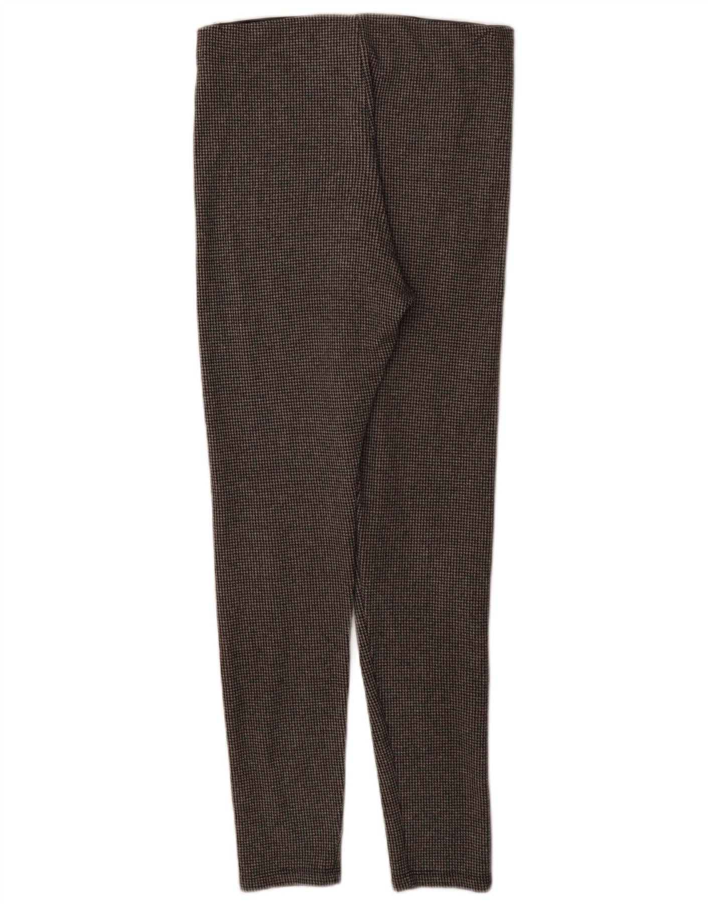 Zara Womens Skinny Casual Trousers Medium W28 L29 Grey Houndstooth - Image 2