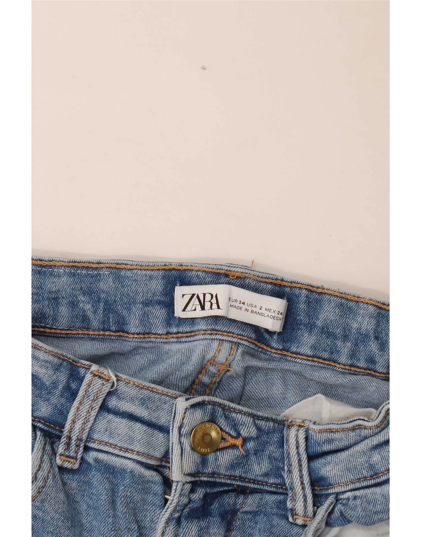 Zara Womens Skinny Jeans EU 34 2XS W24 L29 Blue - Image 3