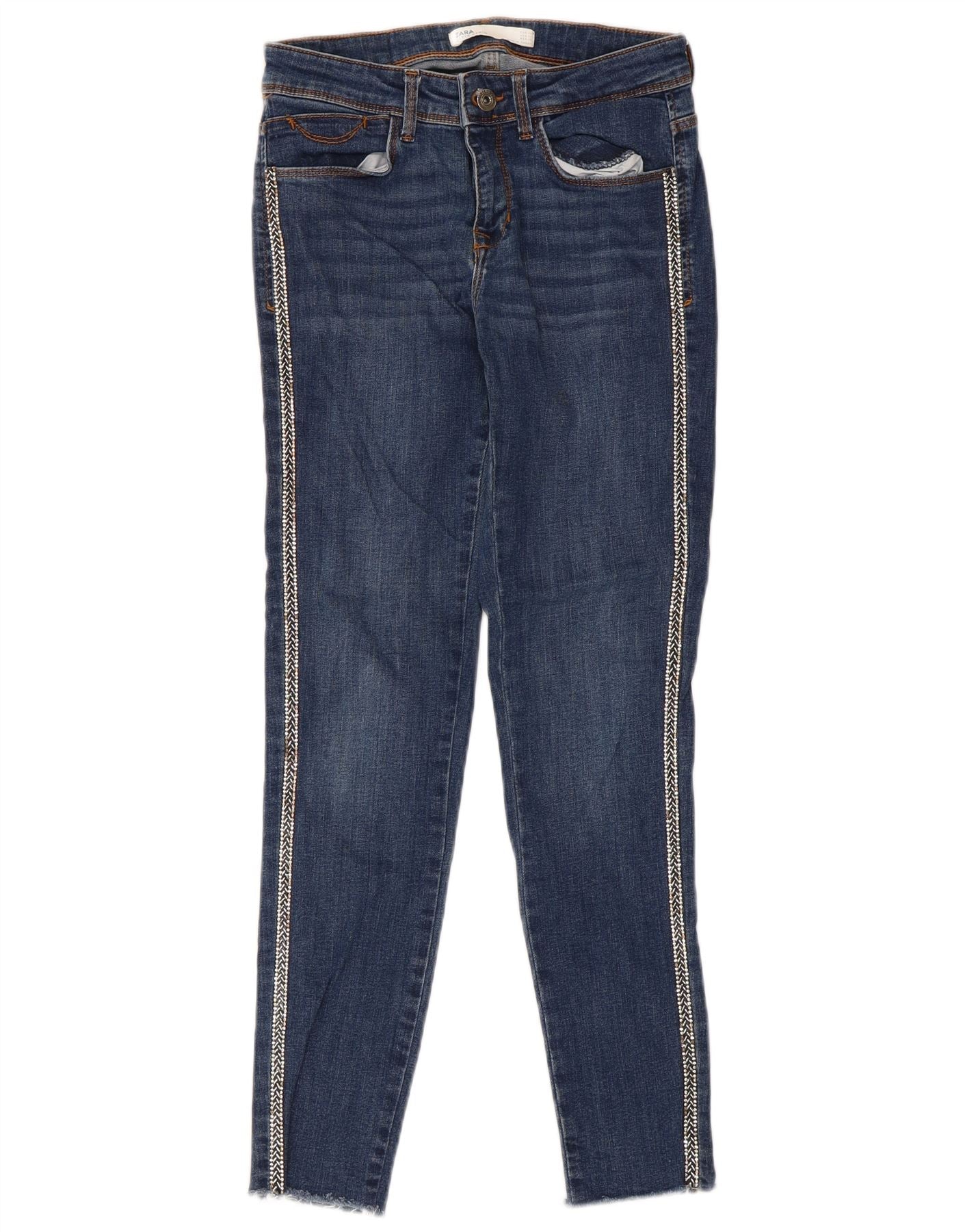 Zara Womens Skinny Jeans EU 36 XS W26 L26 Blue
