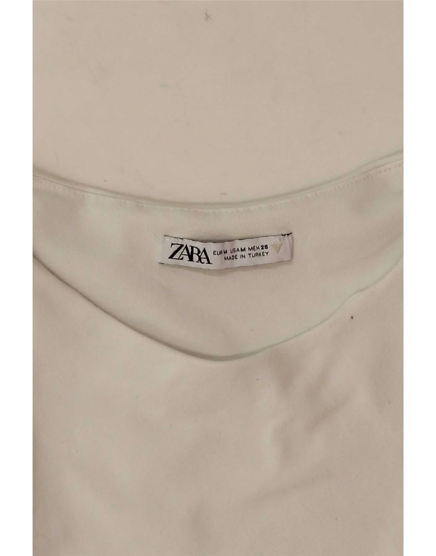 Zara Womens Sleeveless Bodysuit UK 12 Medium White - Image 3