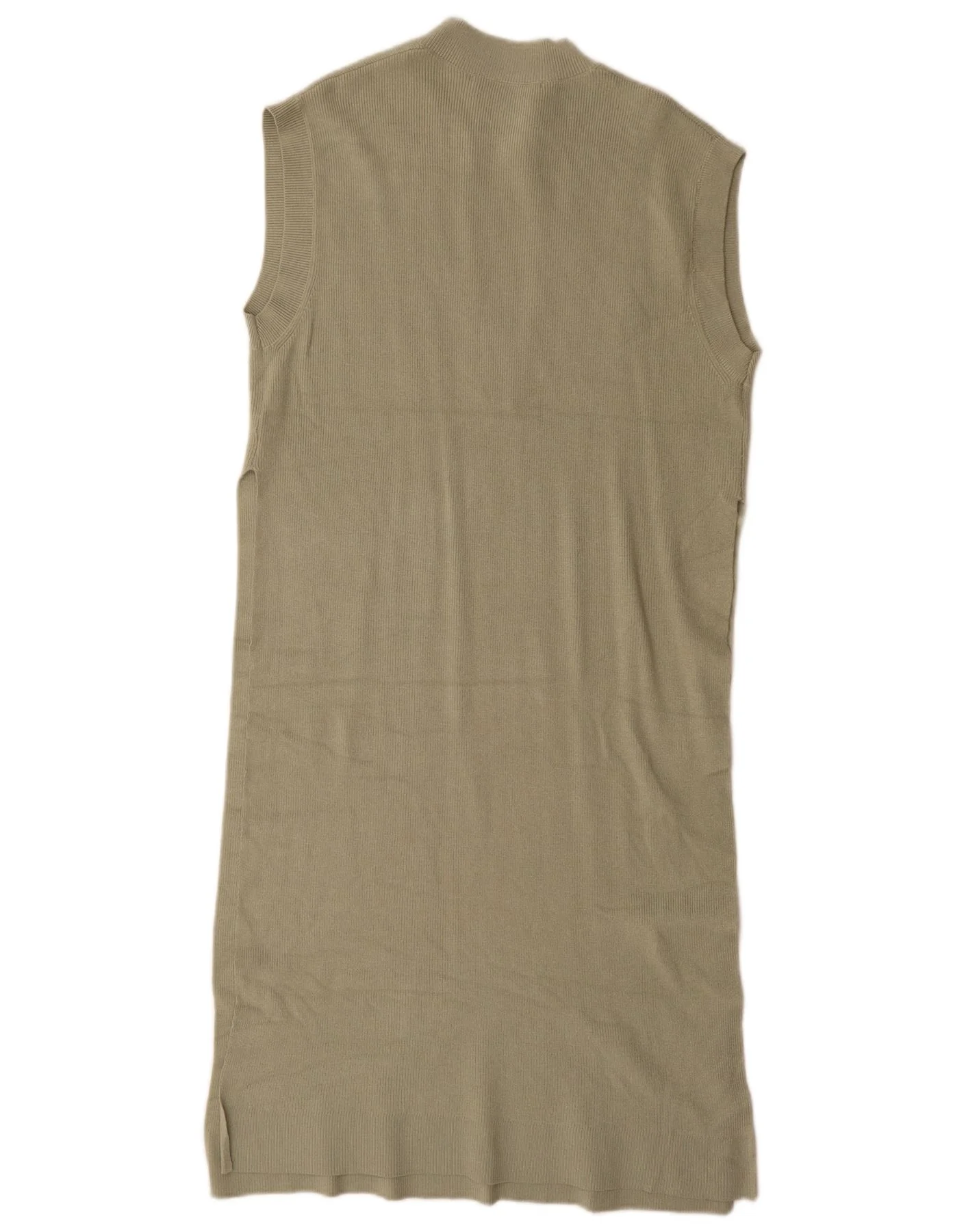 Zara Womens Sleeveless Jumper Dress UK 10 Small Green Viscose - Image 2