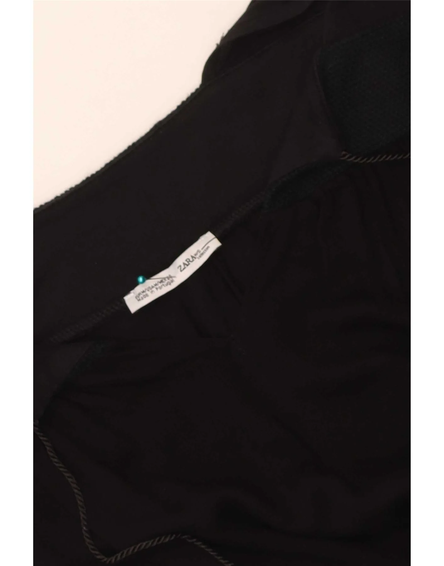 Zara Womens Sleeveless Tunic Top UK 12 Medium Black - Image 3