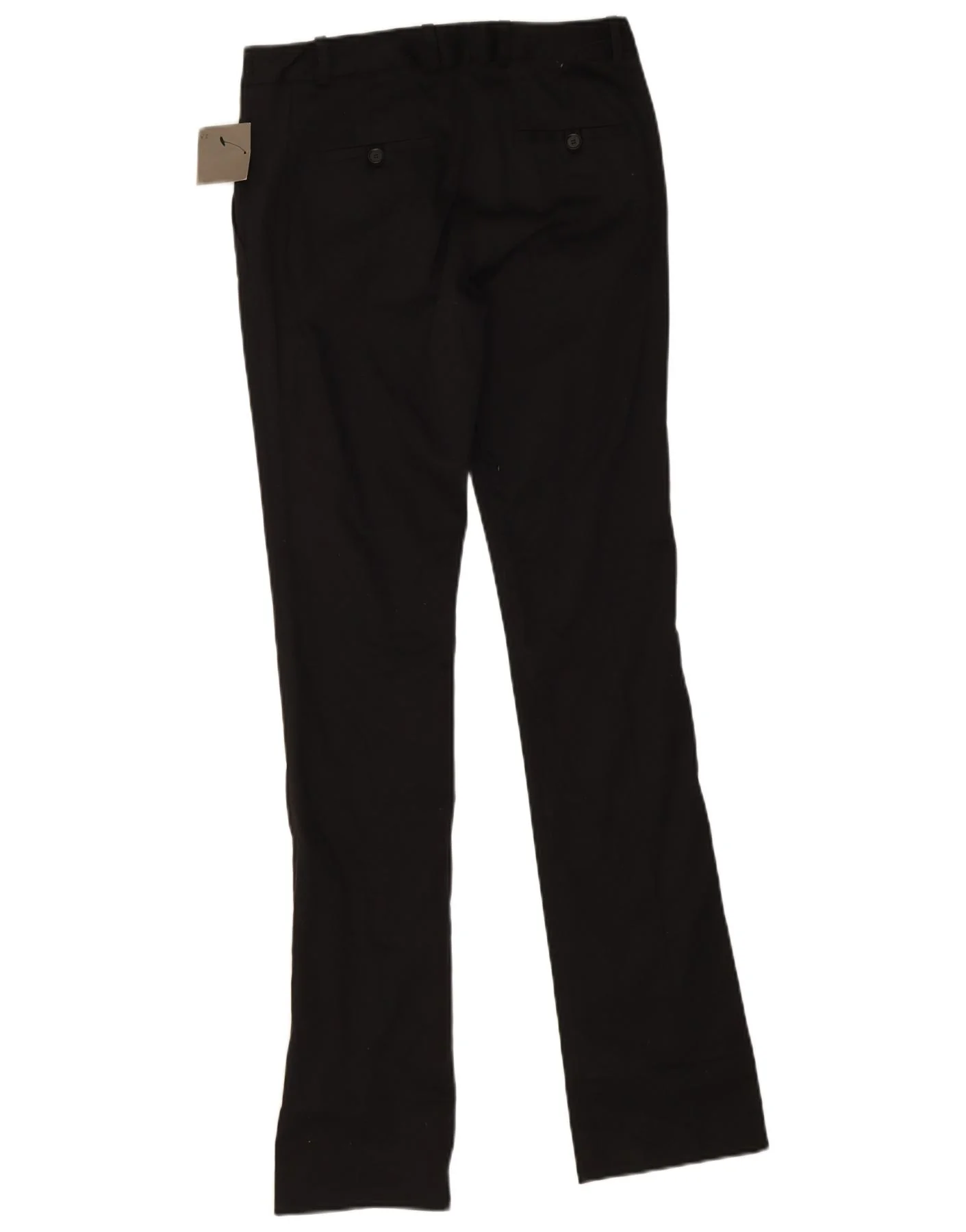 Zara Womens Slim Chino Trousers EU 36 XS W26 L33 Black Cotton - Image 2