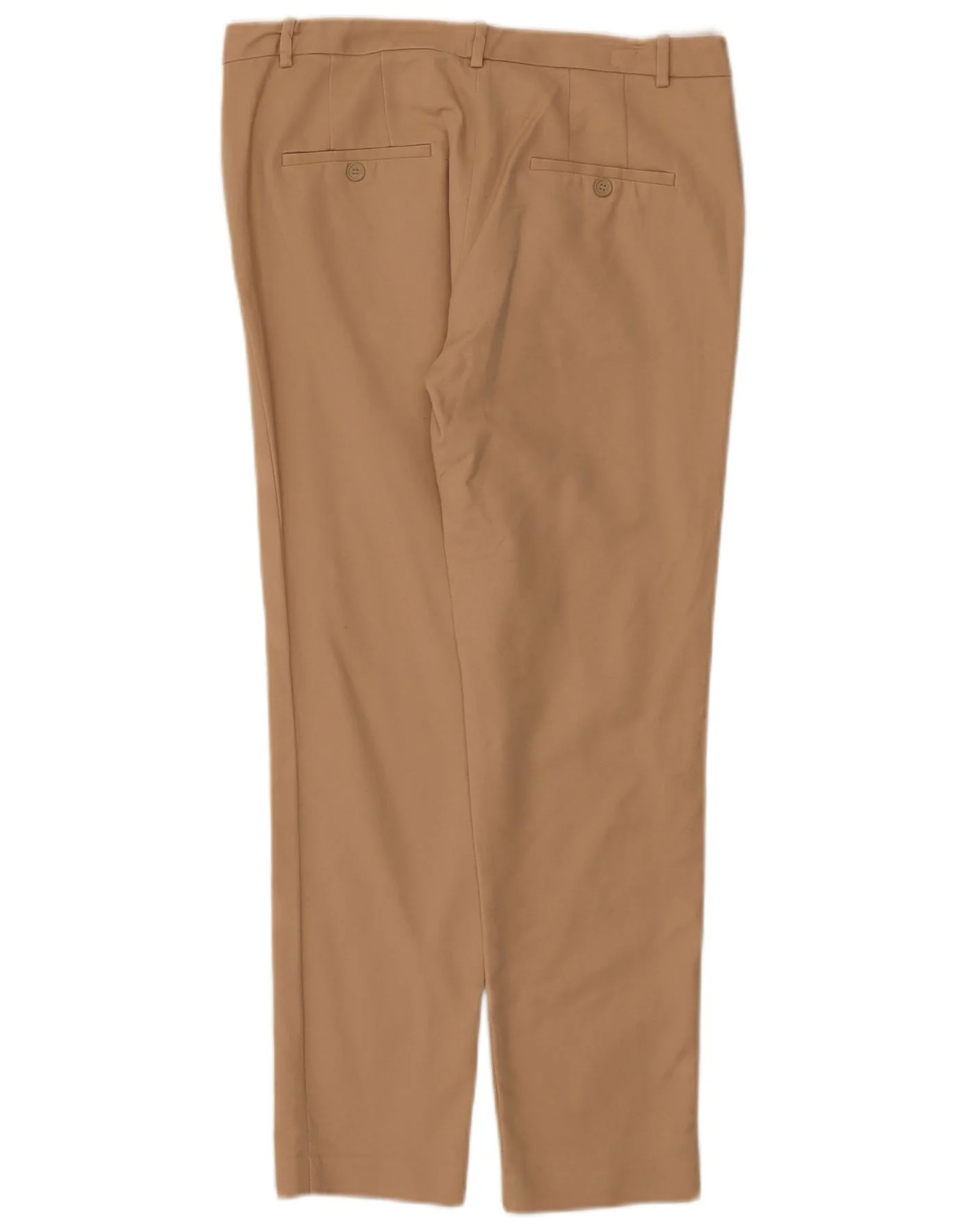 Zara Womens Slim Chino Trousers EU 38 Small W28 L26 Beige Cotton - Image 2