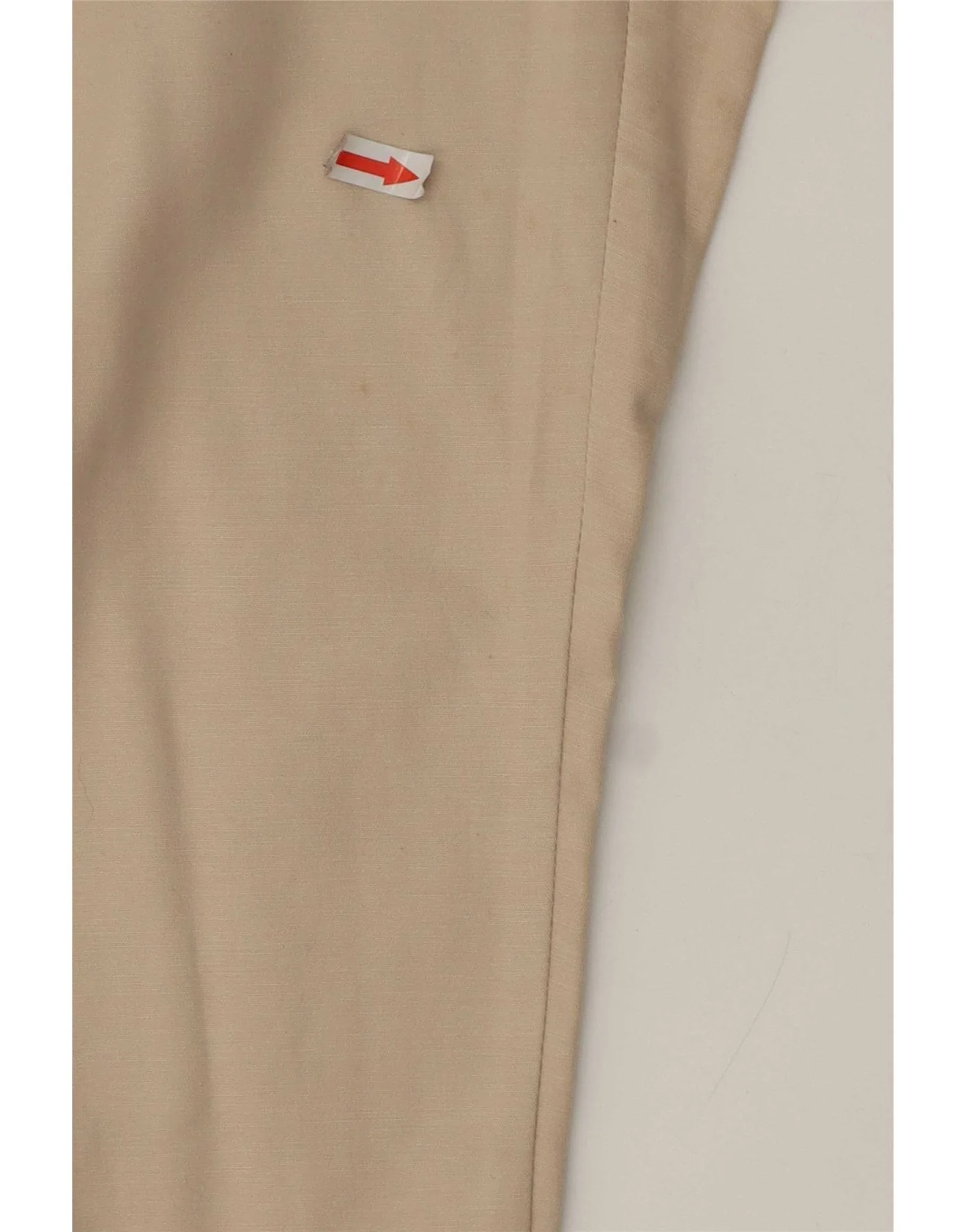 Zara Womens Slim Chino Trousers EU 42 Large W32 L27 Beige Cotton - Image 3