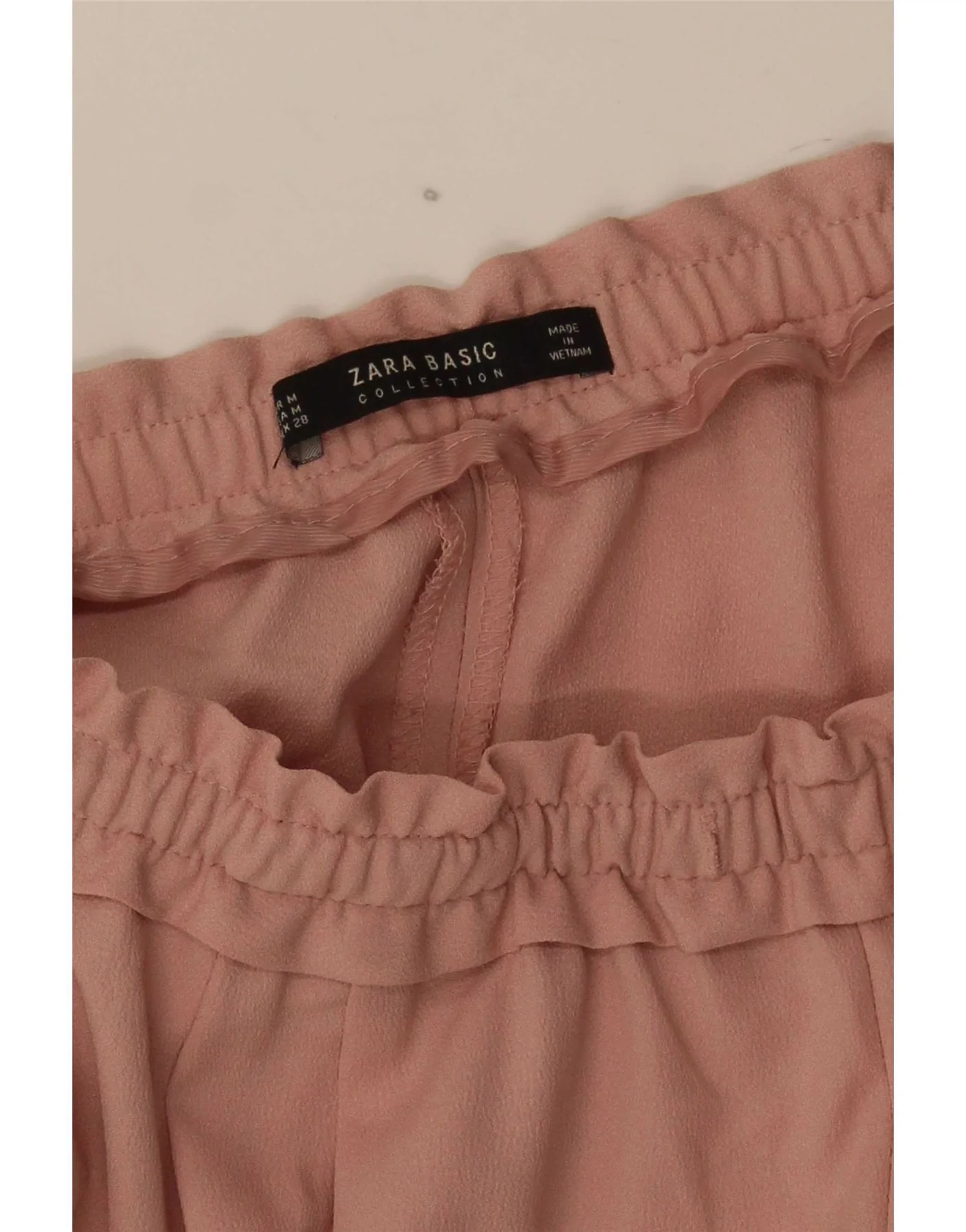 Zara Womens Slim Chino Trousers Medium W28 L28 Pink - Image 3