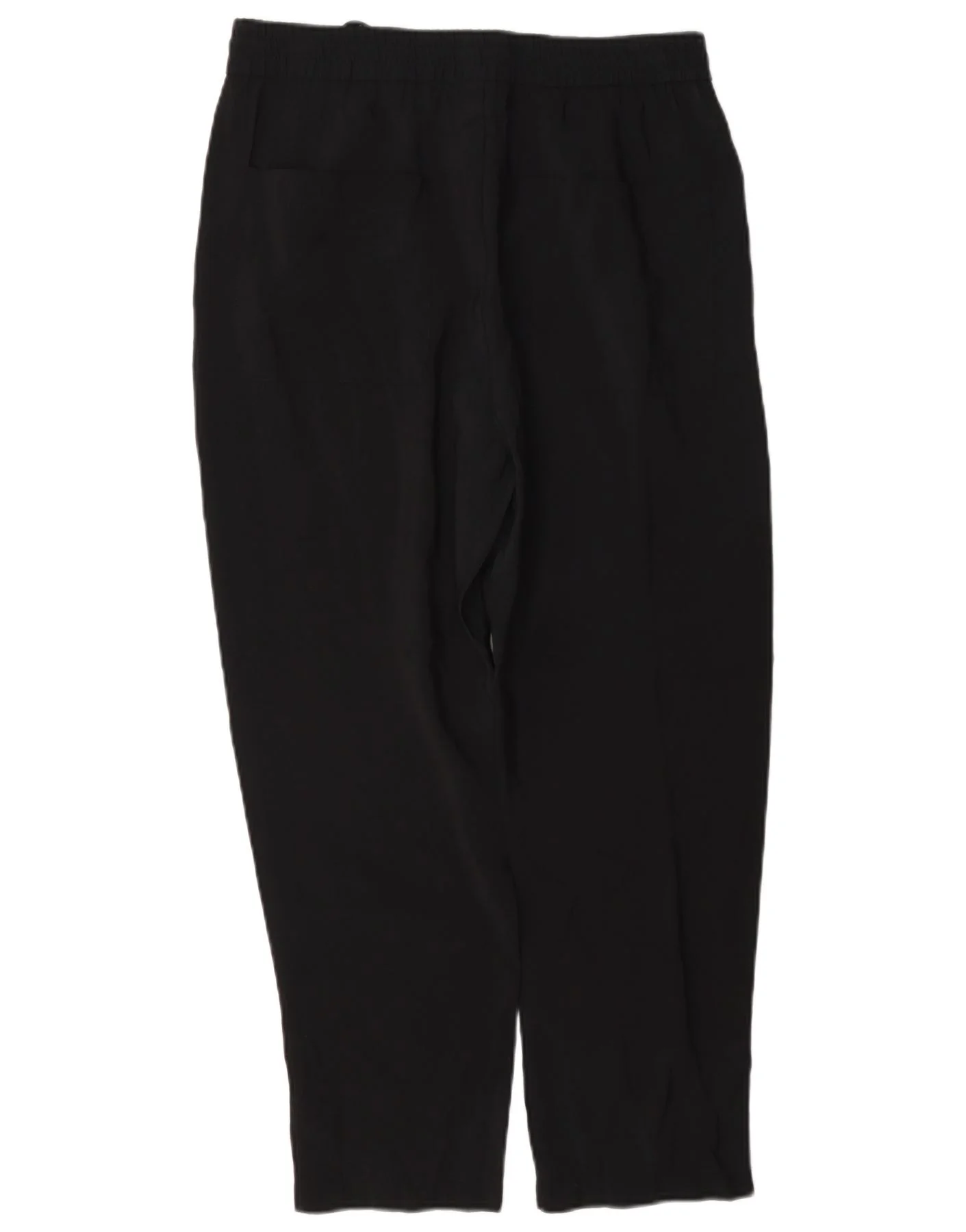 Zara Womens Slim Cropped Trousers Medium W28 L25 Black Modal - Image 2
