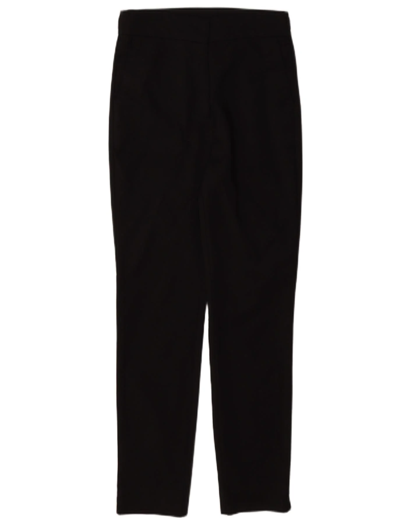 Zara Womens Slim Fit Capri Trousers Small W26 L22 Black Cotton