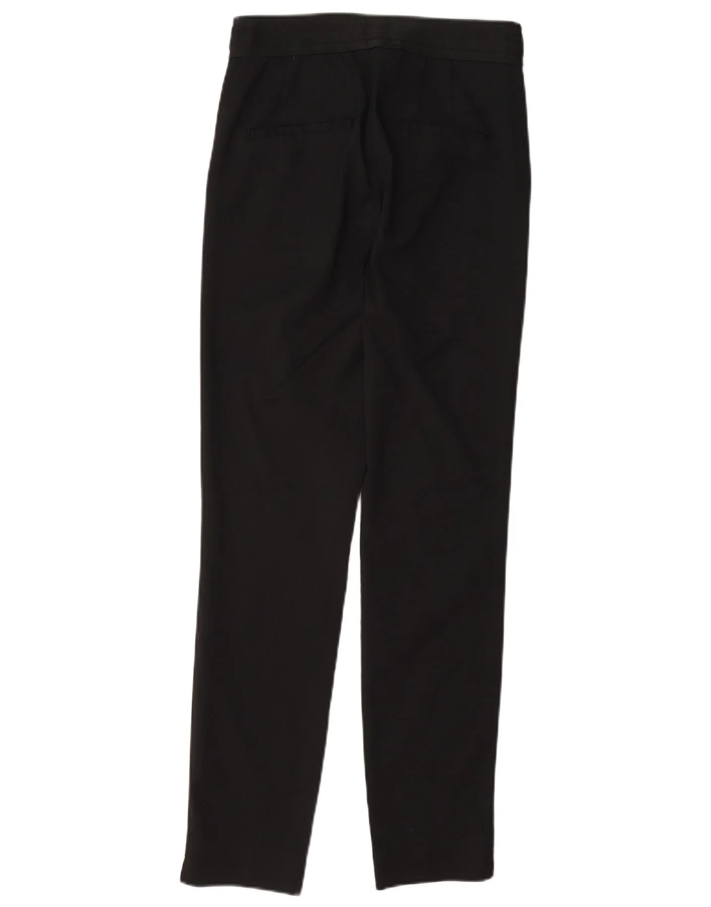 Zara Womens Slim Fit Capri Trousers Small W26 L22 Black Cotton - Image 2