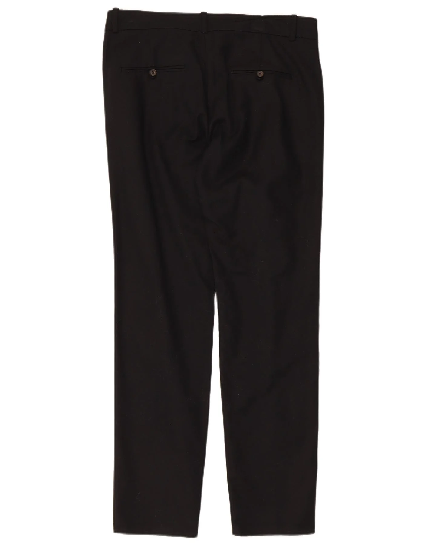 Zara Womens Straight Chino Trousers EU 36 XS W26 L27 Black - Image 2