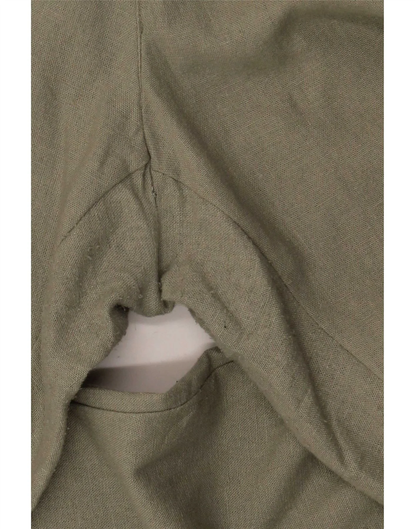 Zara Womens Straight Chino Trousers EU 40 Medium W30 L27 Khaki - Image 3
