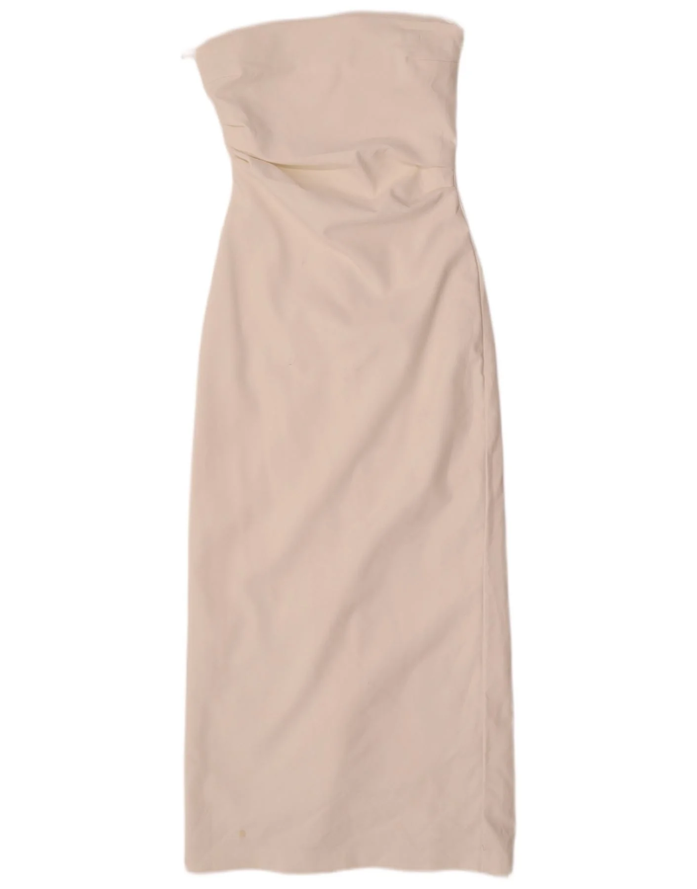 Zara Womens Strapless Dress UK 8 Small White Polyester