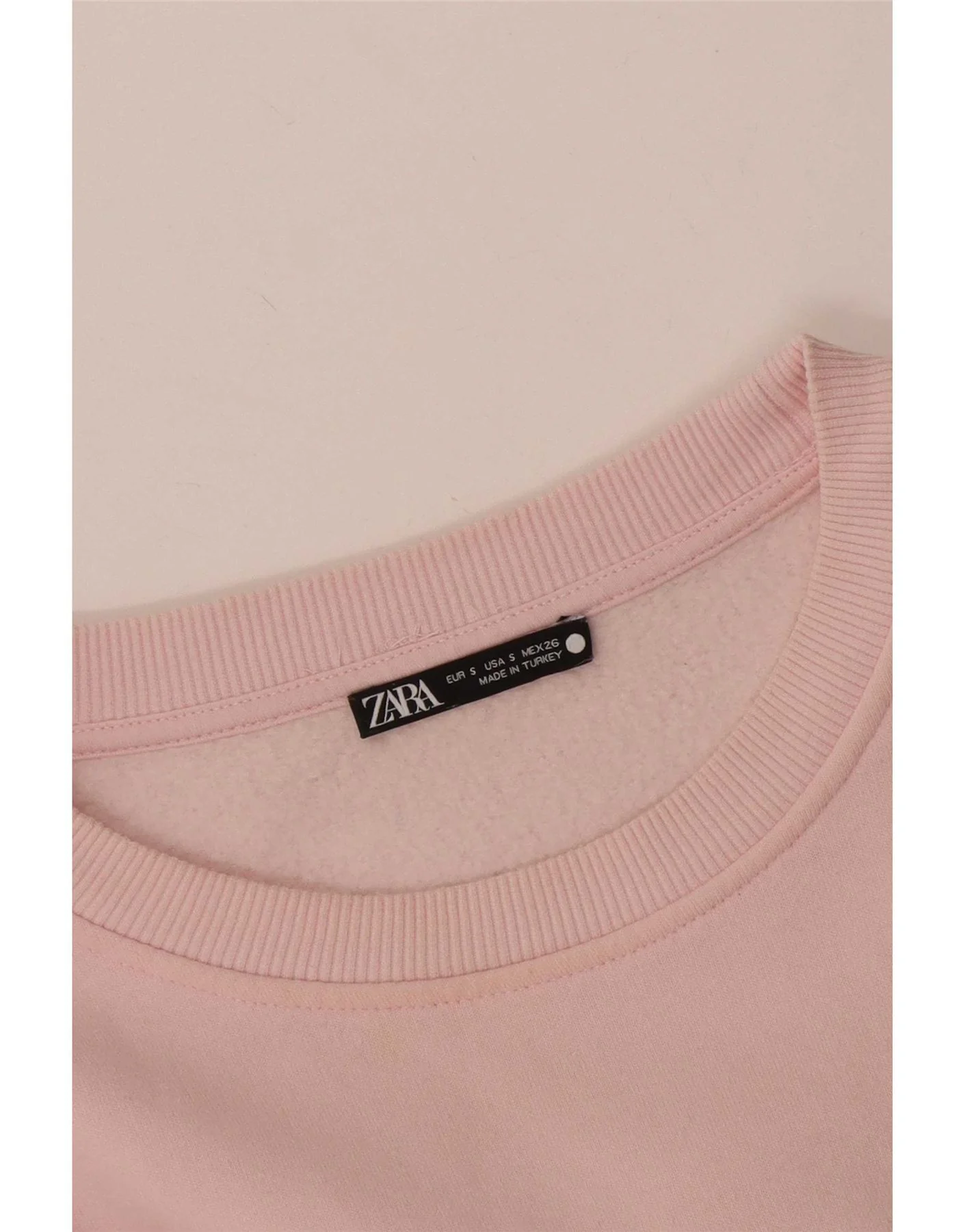 Zara Womens Sweatshirt Jumper UK 10 Small Pink - Image 4