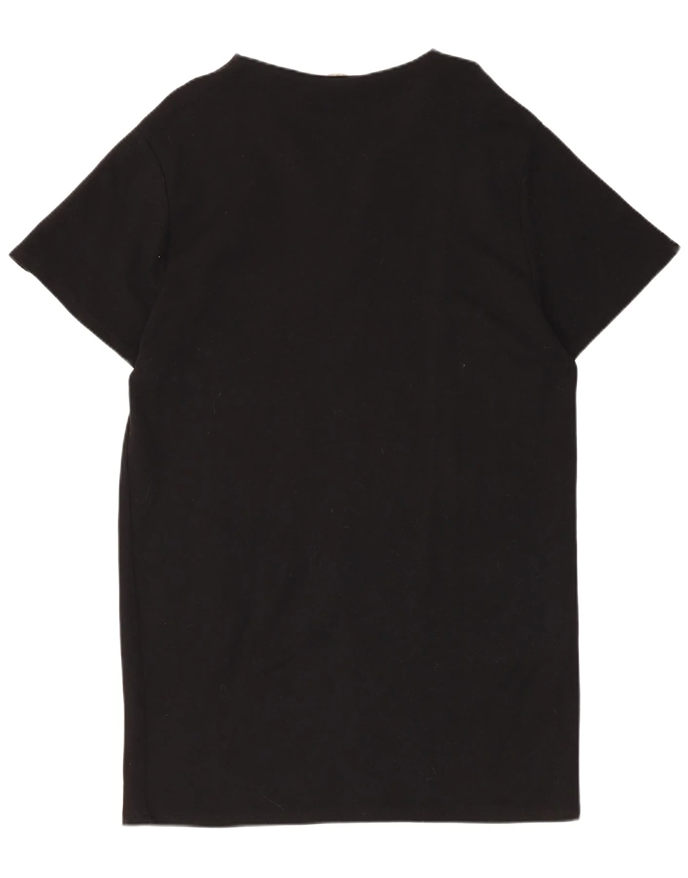 Zara Womens T-Shirt Dress UK 14 Medium Black - Image 2