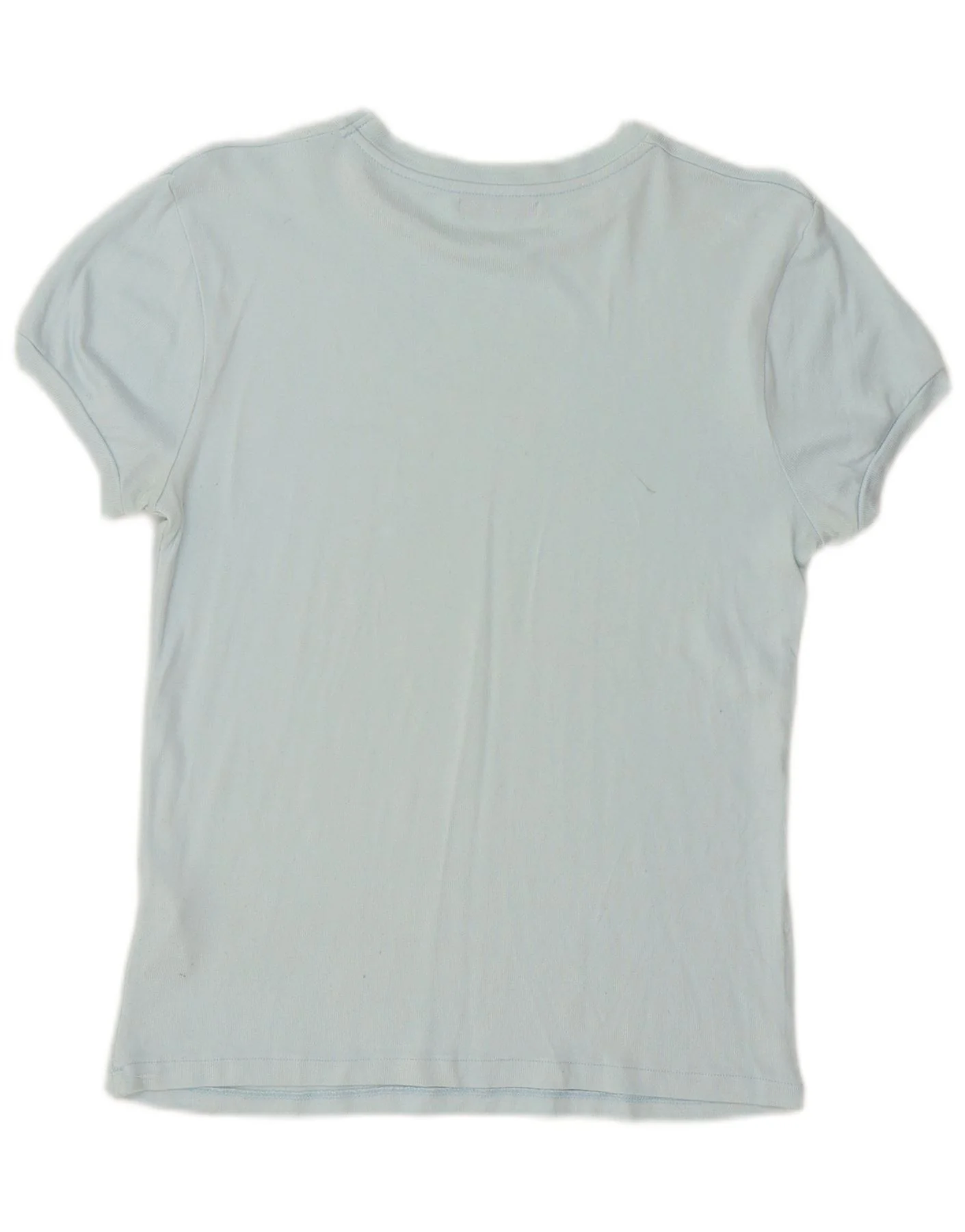 Zara Womens T-Shirt Top UK 10 Small Blue Viscose - Image 2