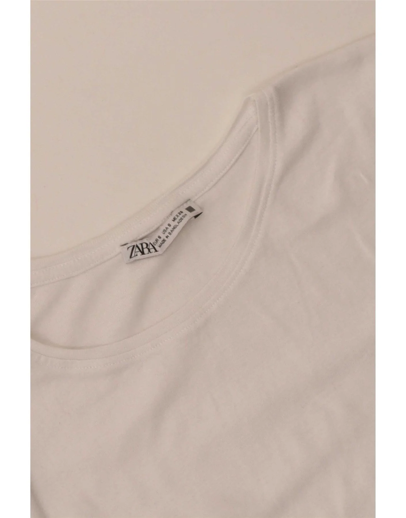 Zara Womens T-Shirt Top UK 8 Small White - Image 4