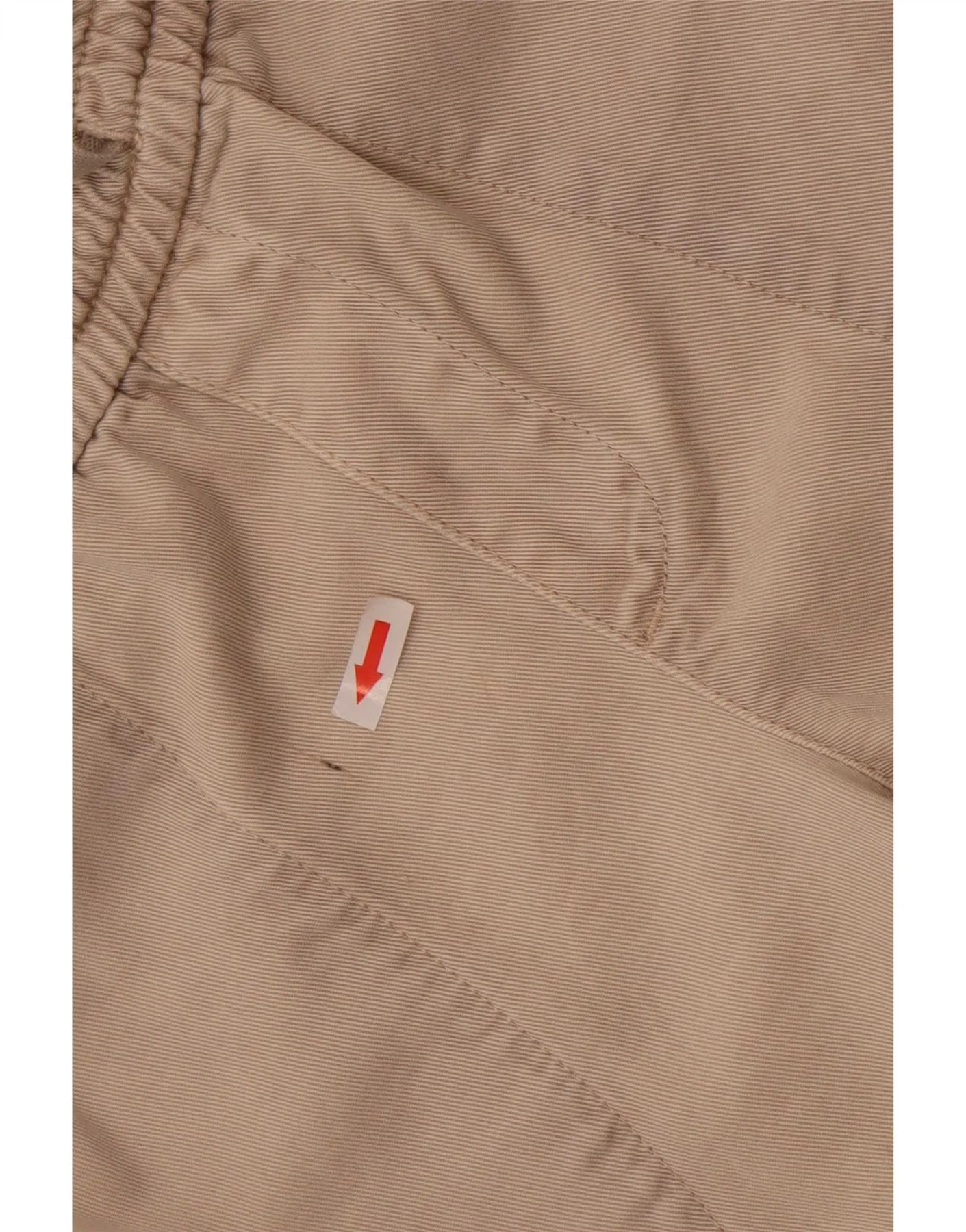 Zara Womens Tapered Chino Trousers Small W26 L27 Beige - Image 3