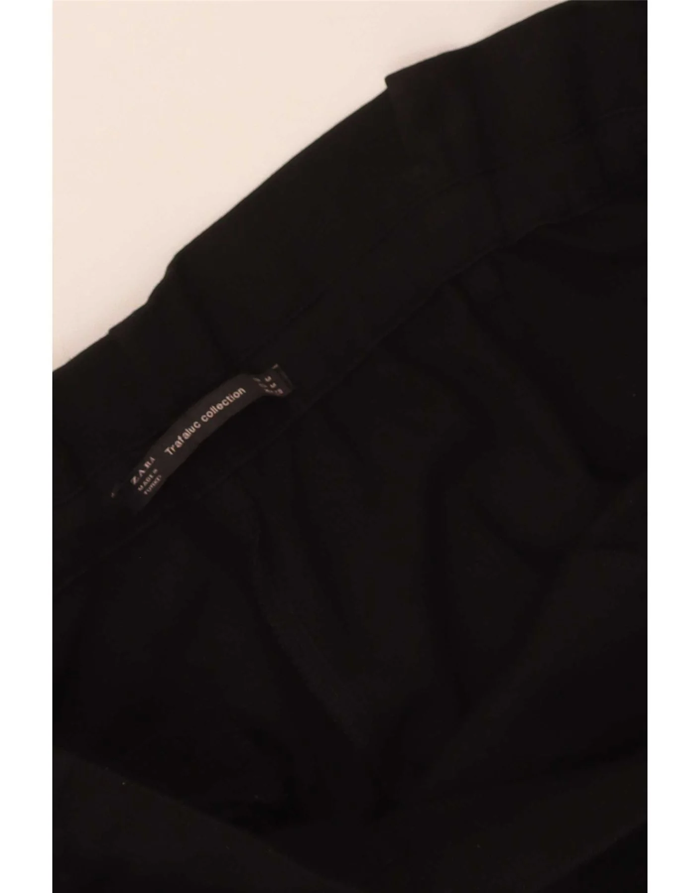 Zara Womens Tapered Cropped Trousers Medium W28 L25 Black - Image 4