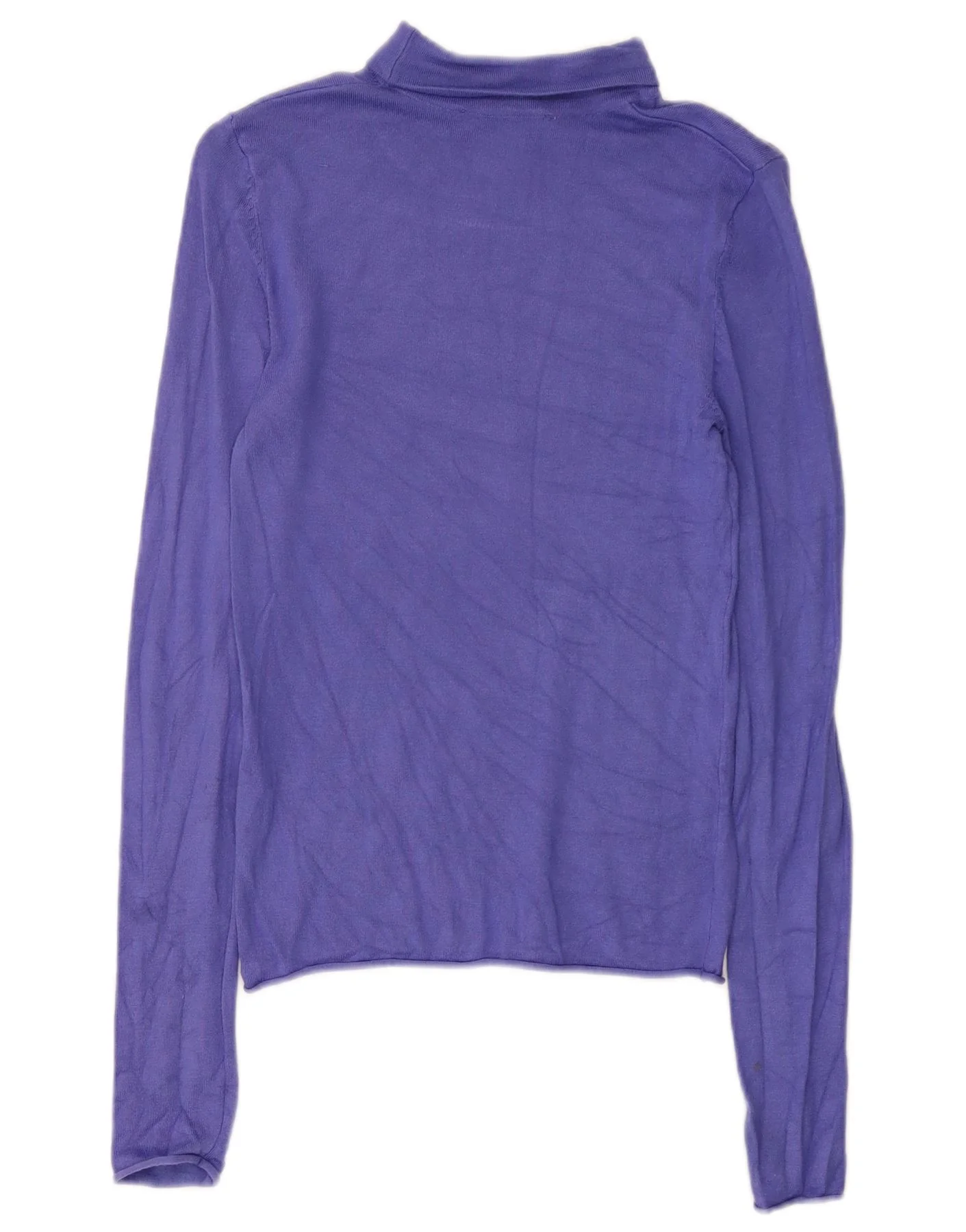 Zara Womens Top Long Sleeve UK 8 Small Purple Viscose - Image 2