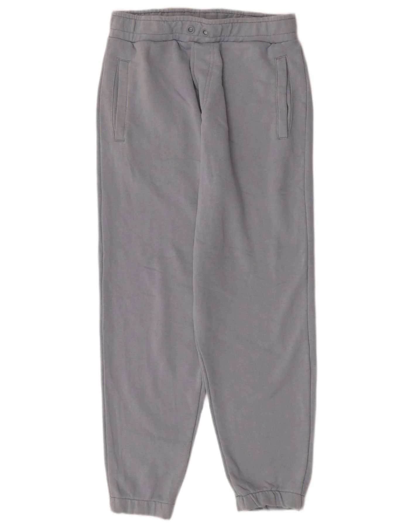 Zara Womens Tracksuit Trousers Joggers UK 12 Medium Blue Cotton