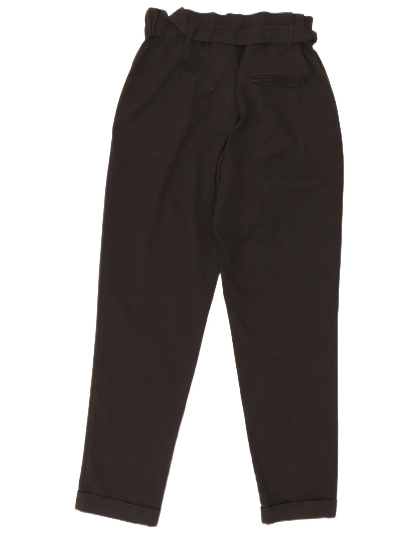 Zara Womens Trafaluc High Waist Tapered Casual Trousers XS W24 L26 Black - Image 2