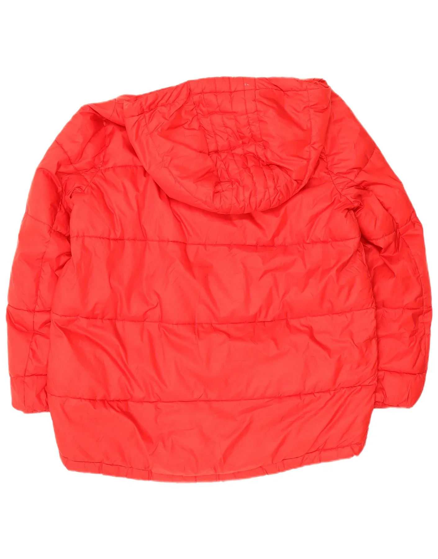 Zara Womens Trafaluc Hooded Oversized Padded Jacket UK 14 Medium Red - Image 2