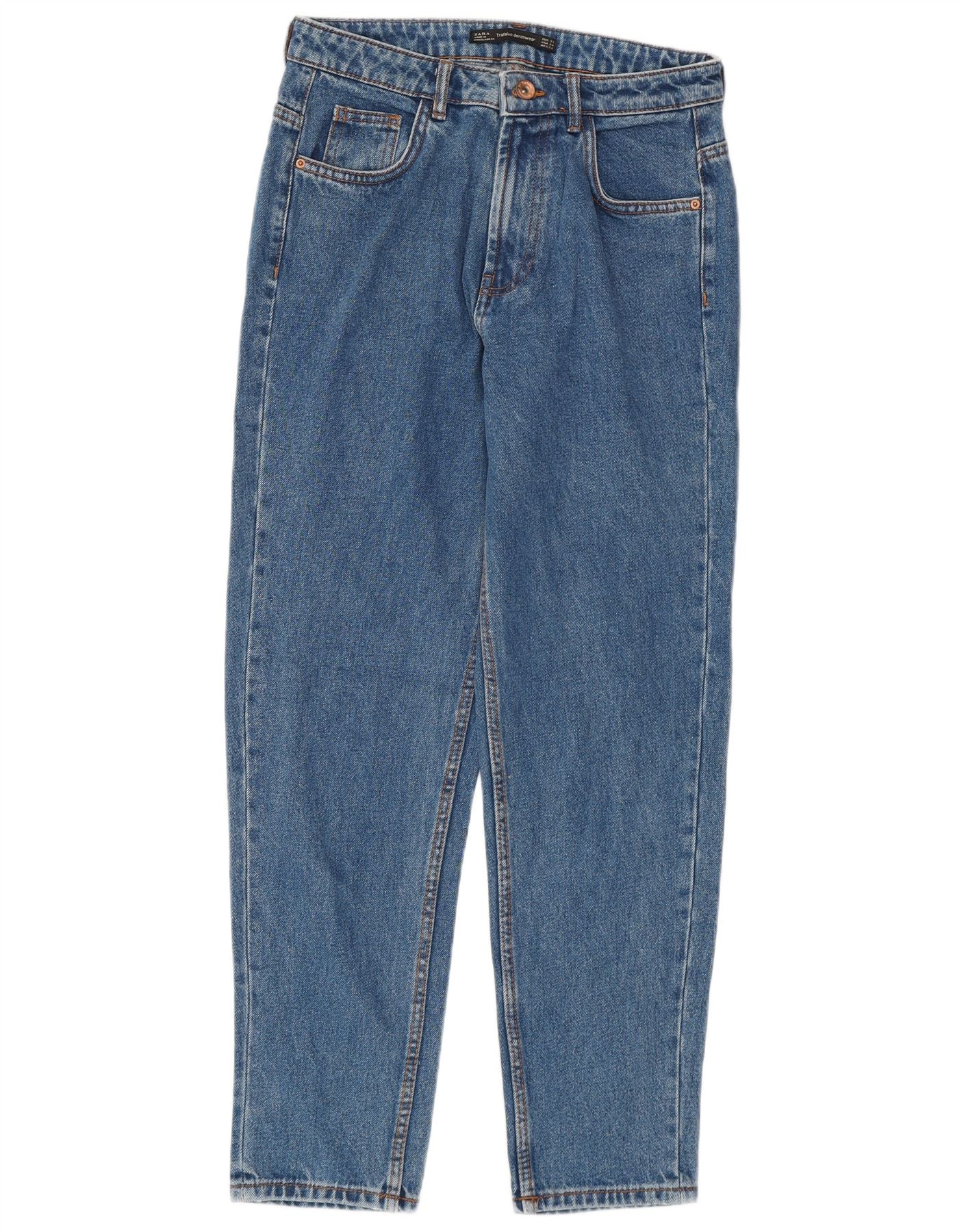 Zara Womens Trafaluc Tapered Jeans EU 36 XS W26 L27 Blue