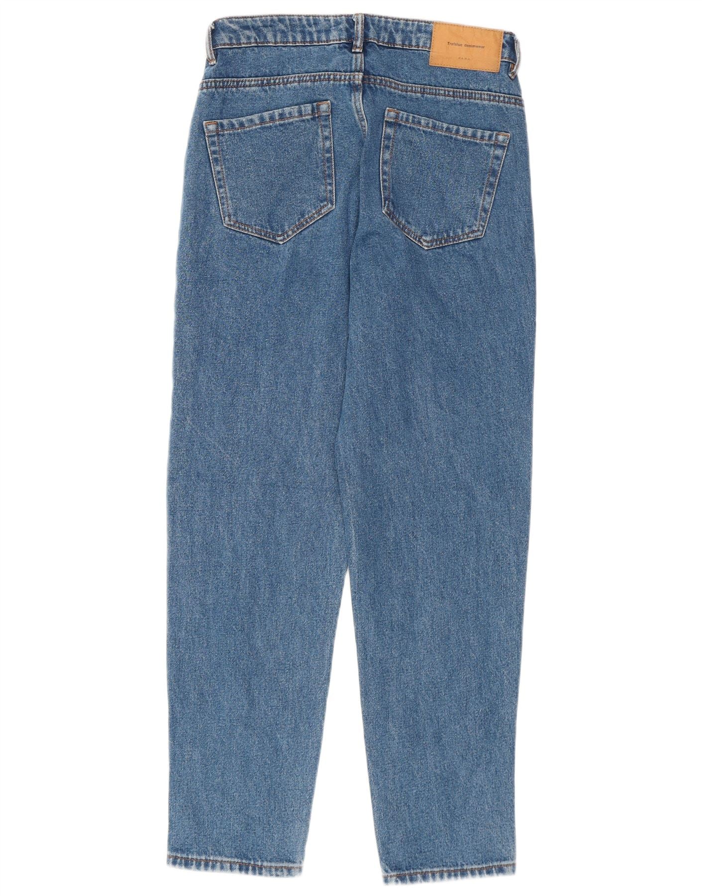 Zara Womens Trafaluc Tapered Jeans EU 36 XS W26 L27 Blue - Image 2