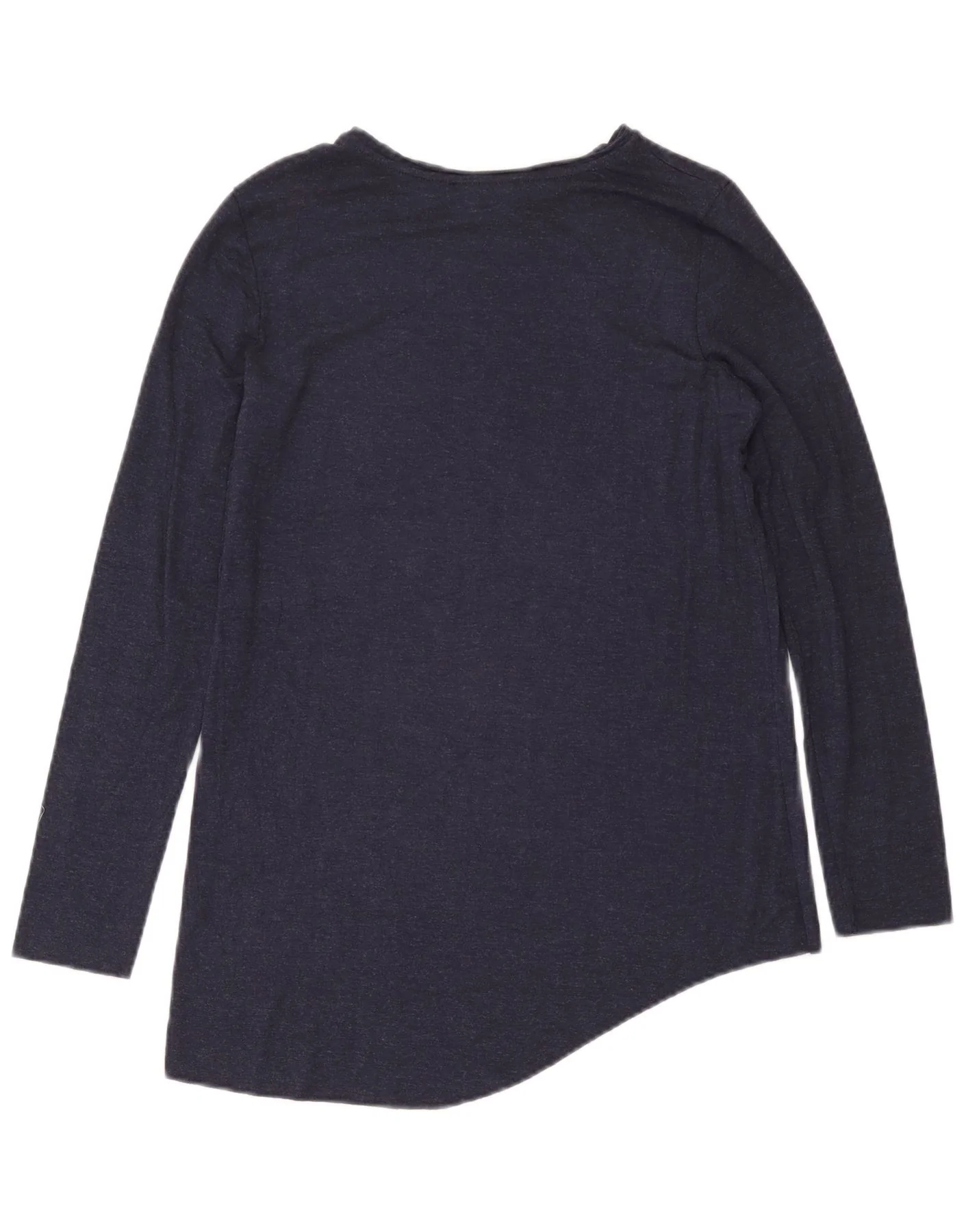 Zara Womens Trafaluc Top Long Sleeve UK 10 Small Navy Blue Flecked - Image 2