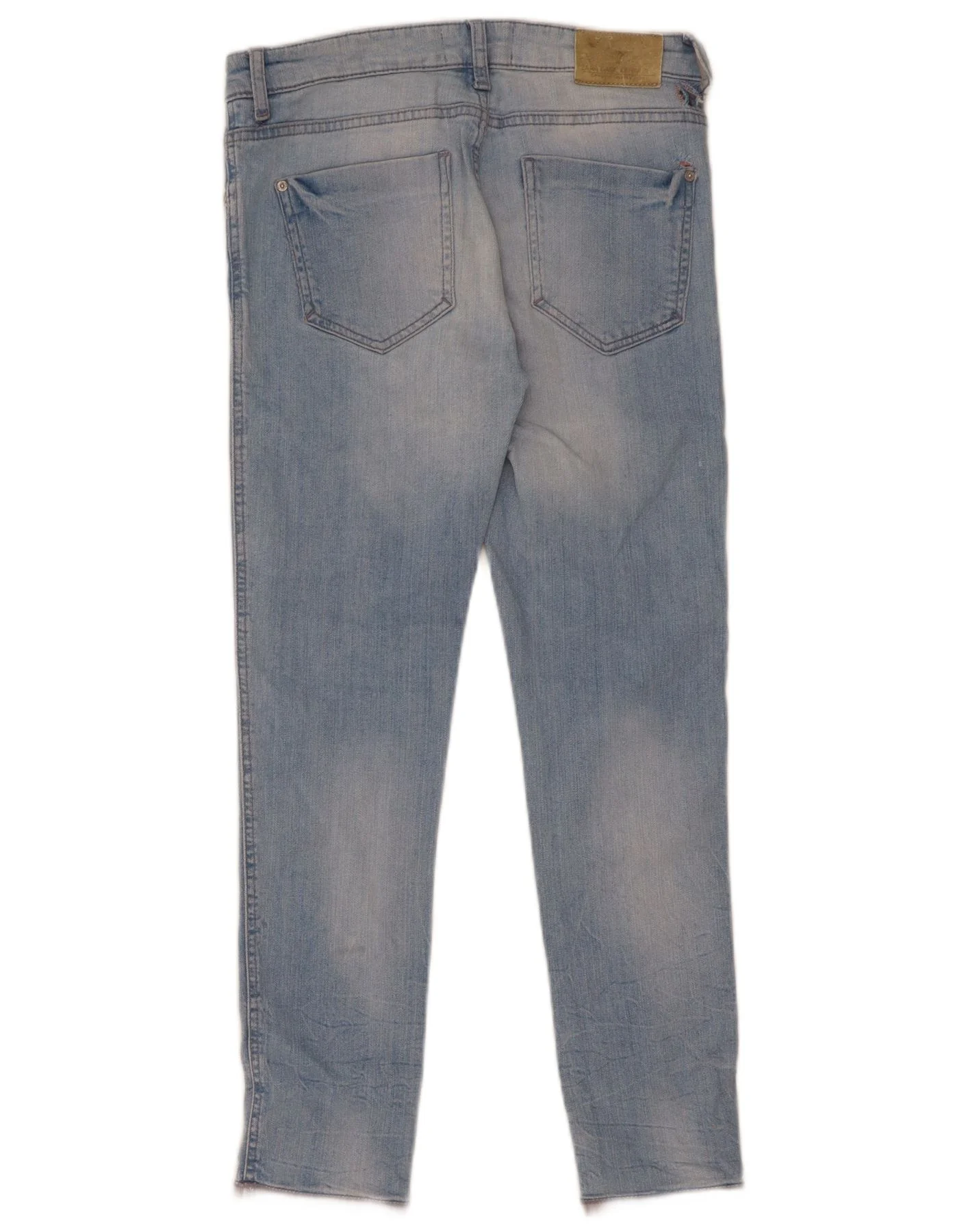 Zara Womens Z1975 Acid Wash Skinny Jeans EU 38 Small W28 L26 Blue - Image 2